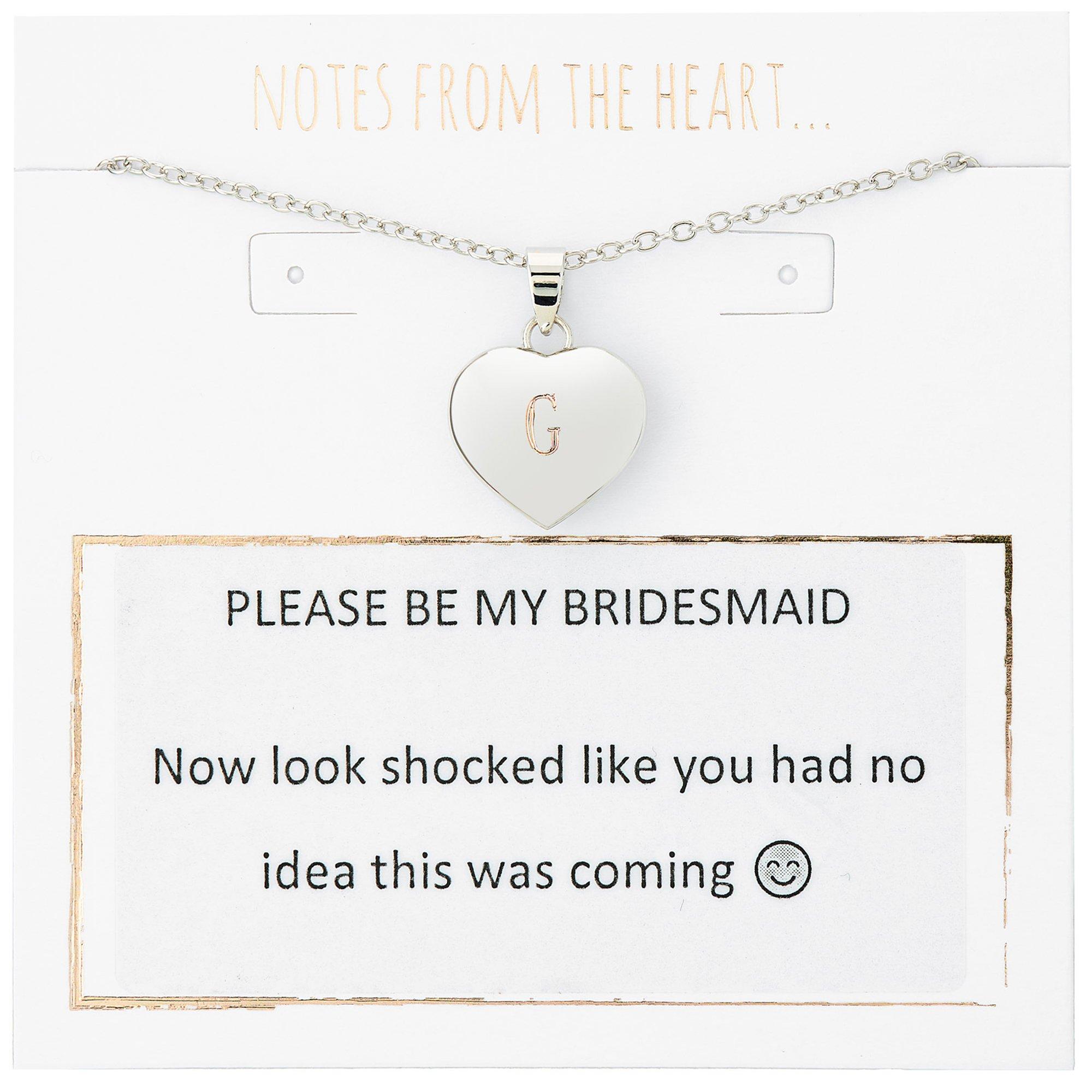 Notes From The Heart Women's Nfth-Please Be My Bridesmaid - Silver