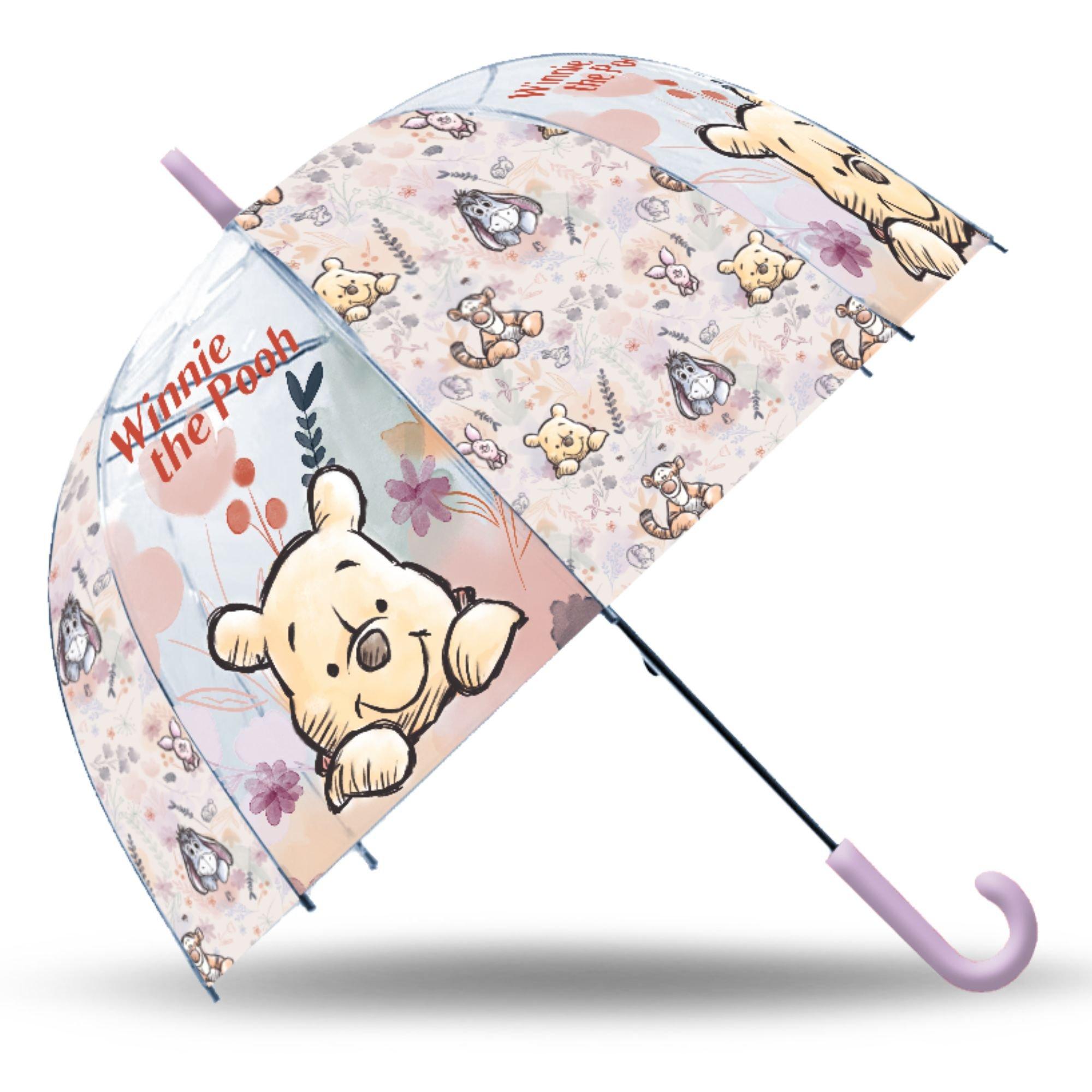 Winnie The Pooh  Kids Bell Umbrella 46Cm - Purple