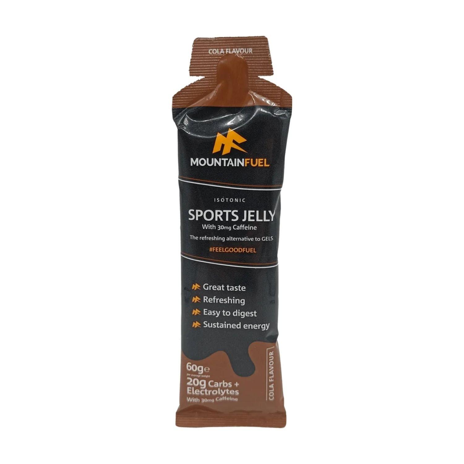 Mountain Fuel Mountain Fuel: Sports Jelly (Box 24 X 60G Gels) - Cola With Caffe - Box of 24