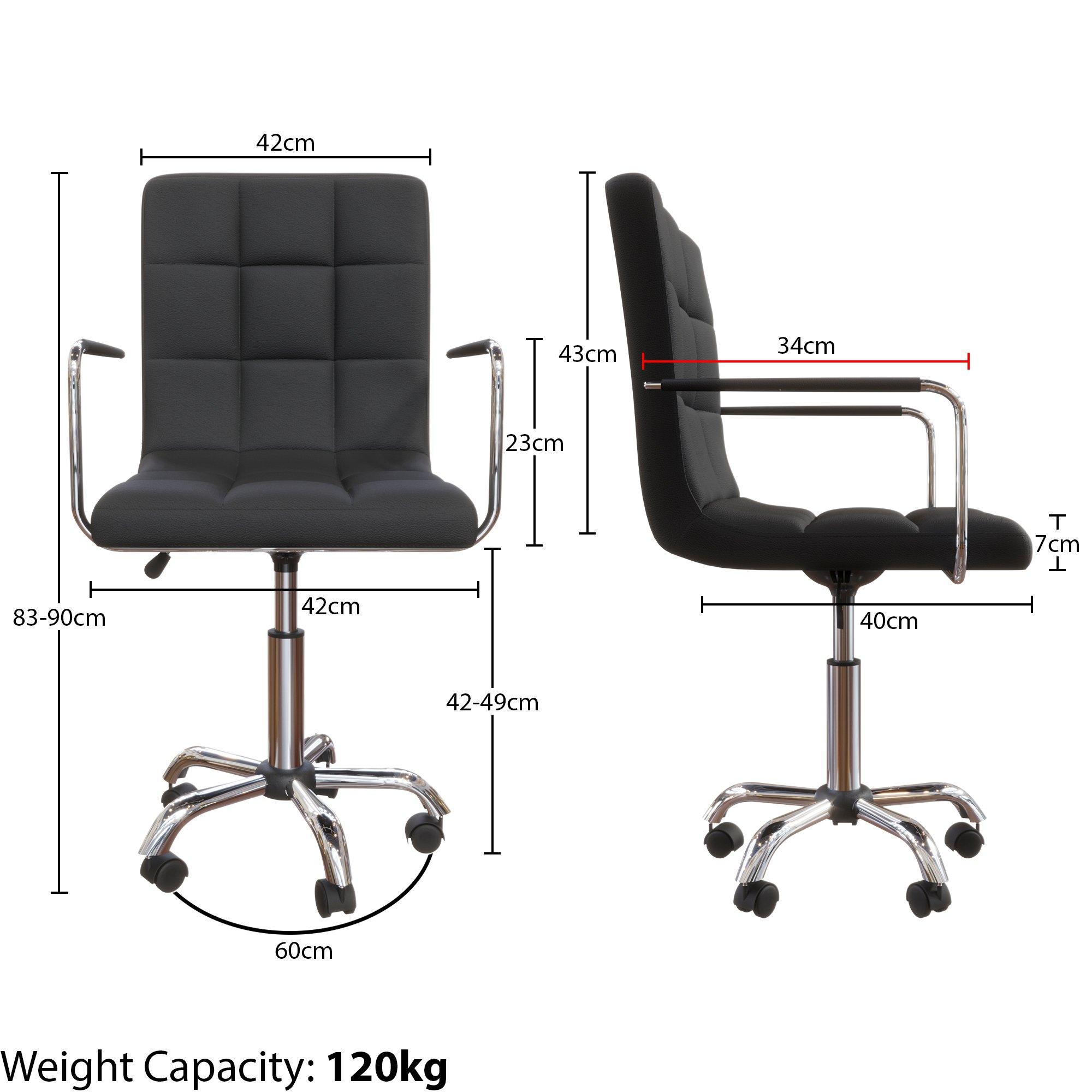 Black - Lassic - Vida Designs Calbo Office Chair UKFR - 2