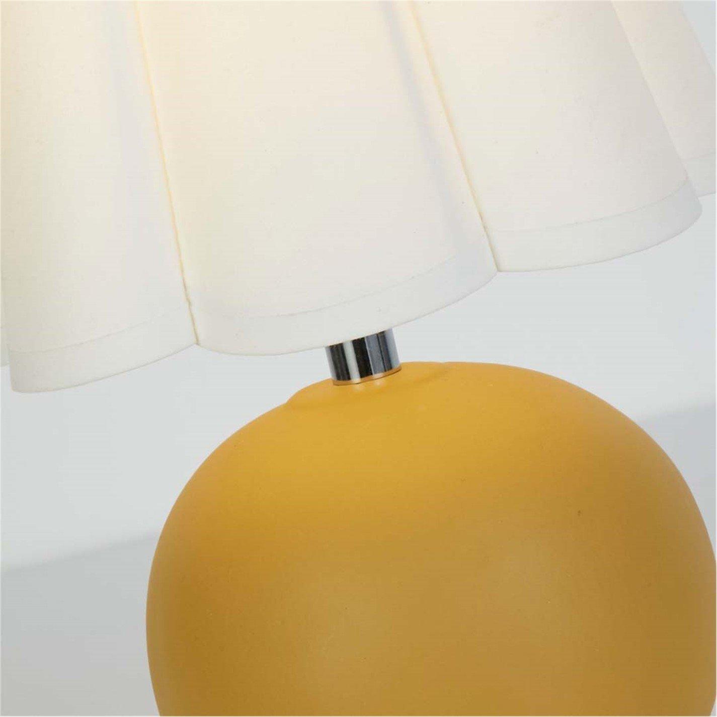 Mustard And Chr - Lighting Collection - Rechrageable Ochre Ceramic Table Lamp - 3