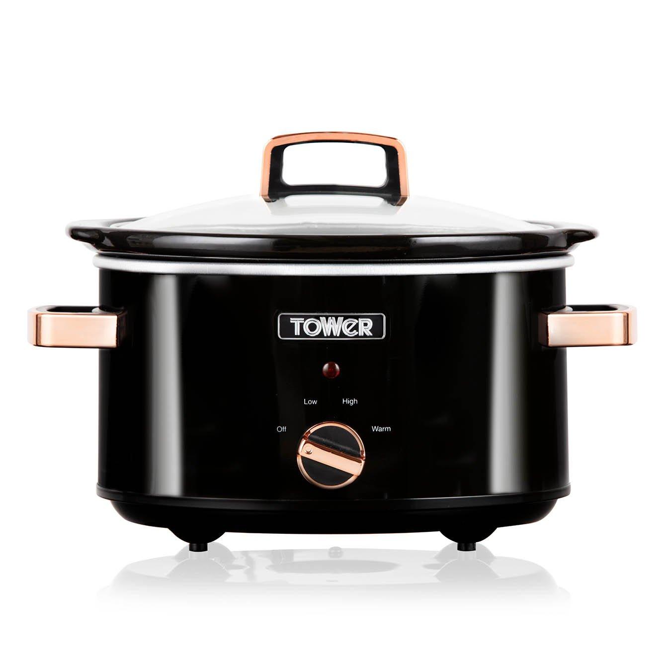 Tower Infinity 3.5 Litre Slow Cooker with Rose Gold Acce