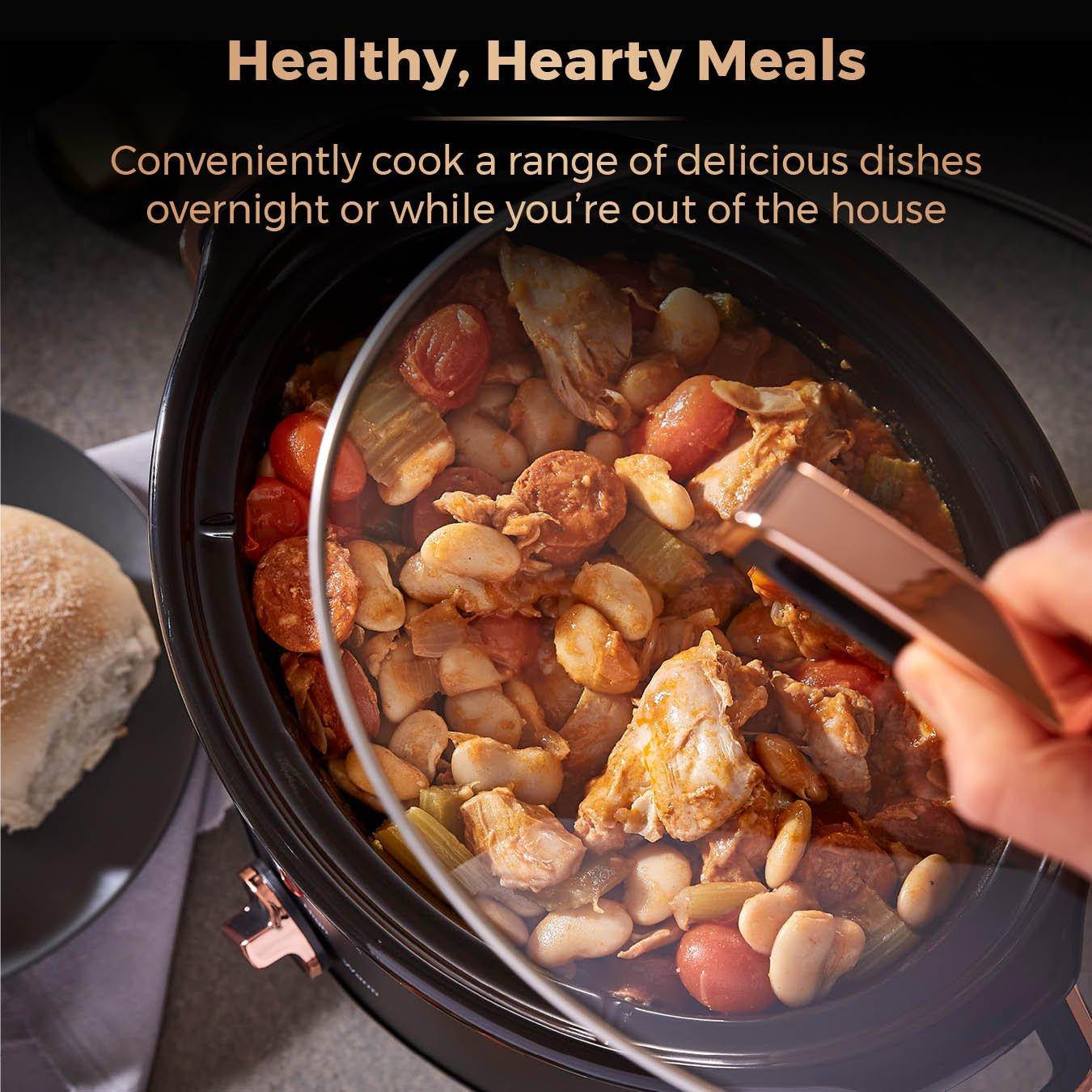 Rose Gold - Tower - Infinity 3.5 Litre Slow Cooker with Rose Gold Acce - 4