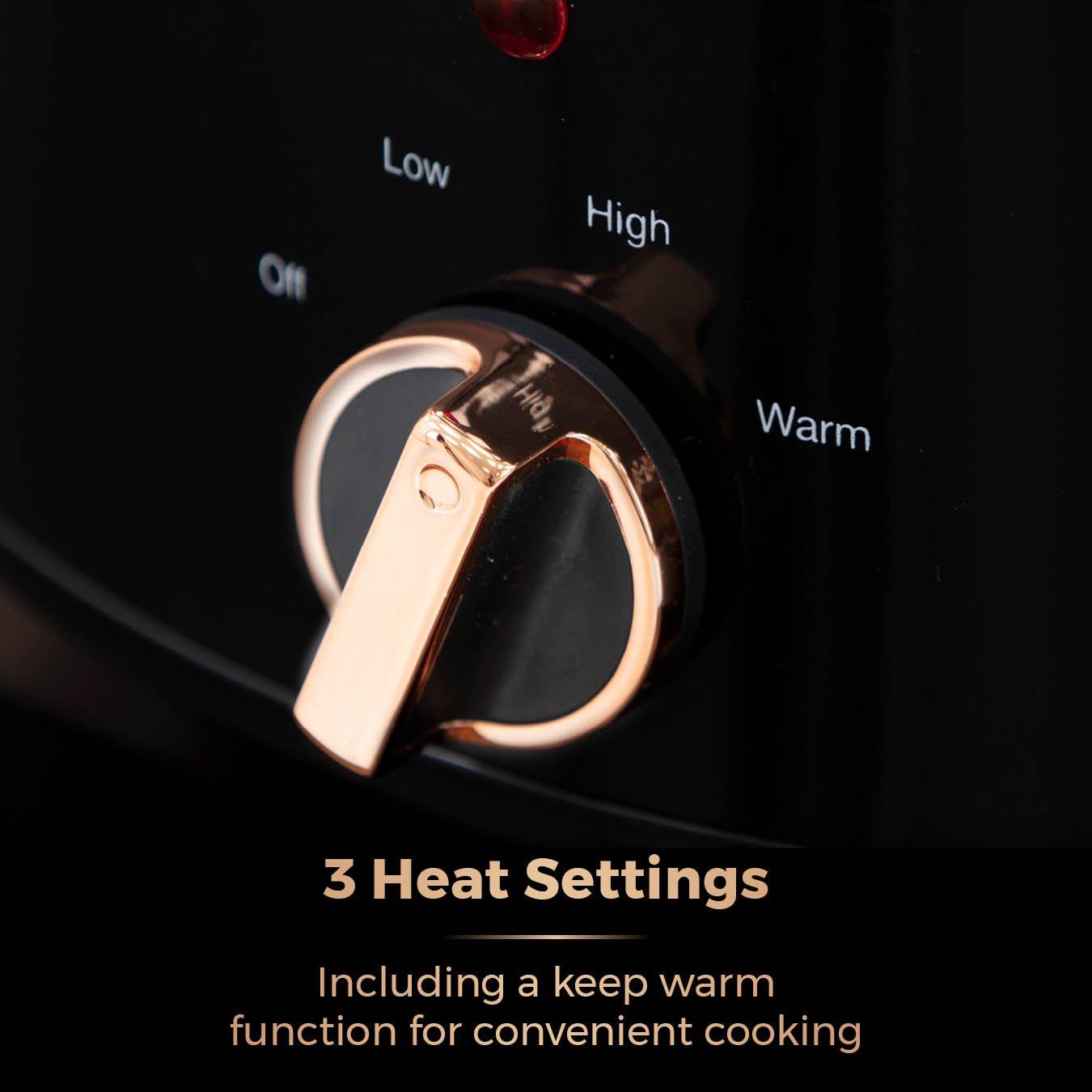 Rose Gold - Tower - Infinity 3.5 Litre Slow Cooker with Rose Gold Acce - 5