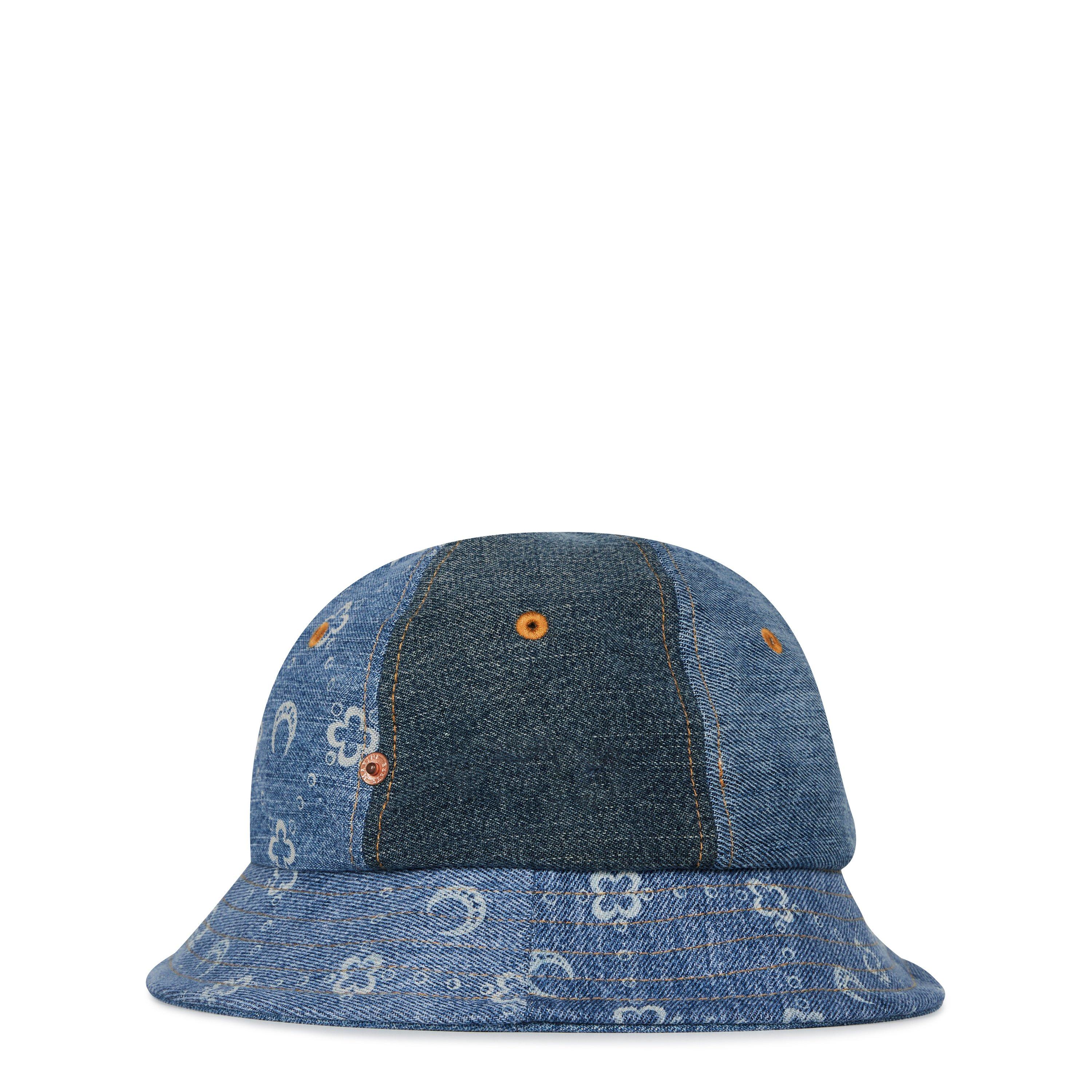 Dark Blue - Marine Serre - Patchwork Denim Bucket Hat - 2