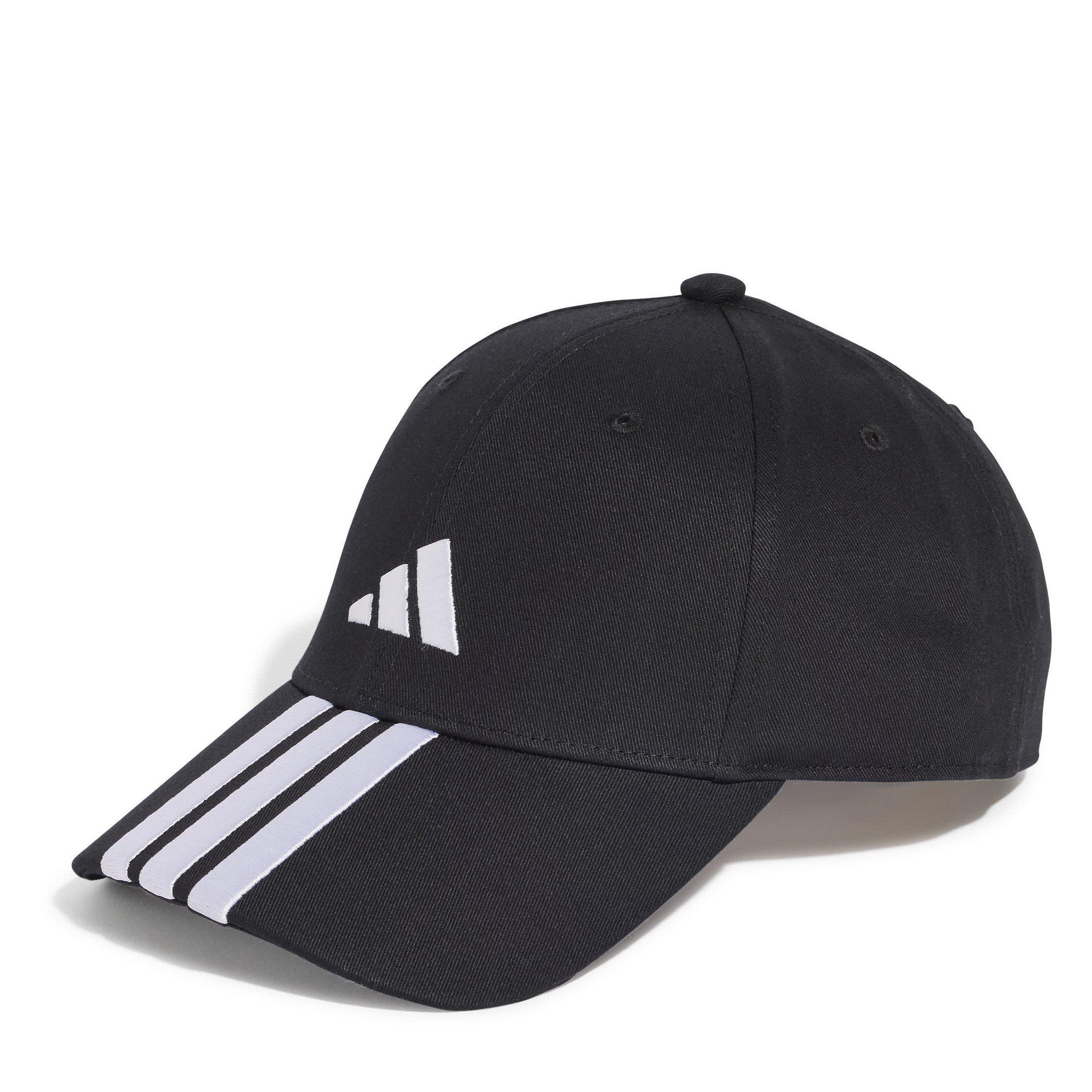Adidas  Kids 3-Stripes Cap Juniors - Black/White - OSFY