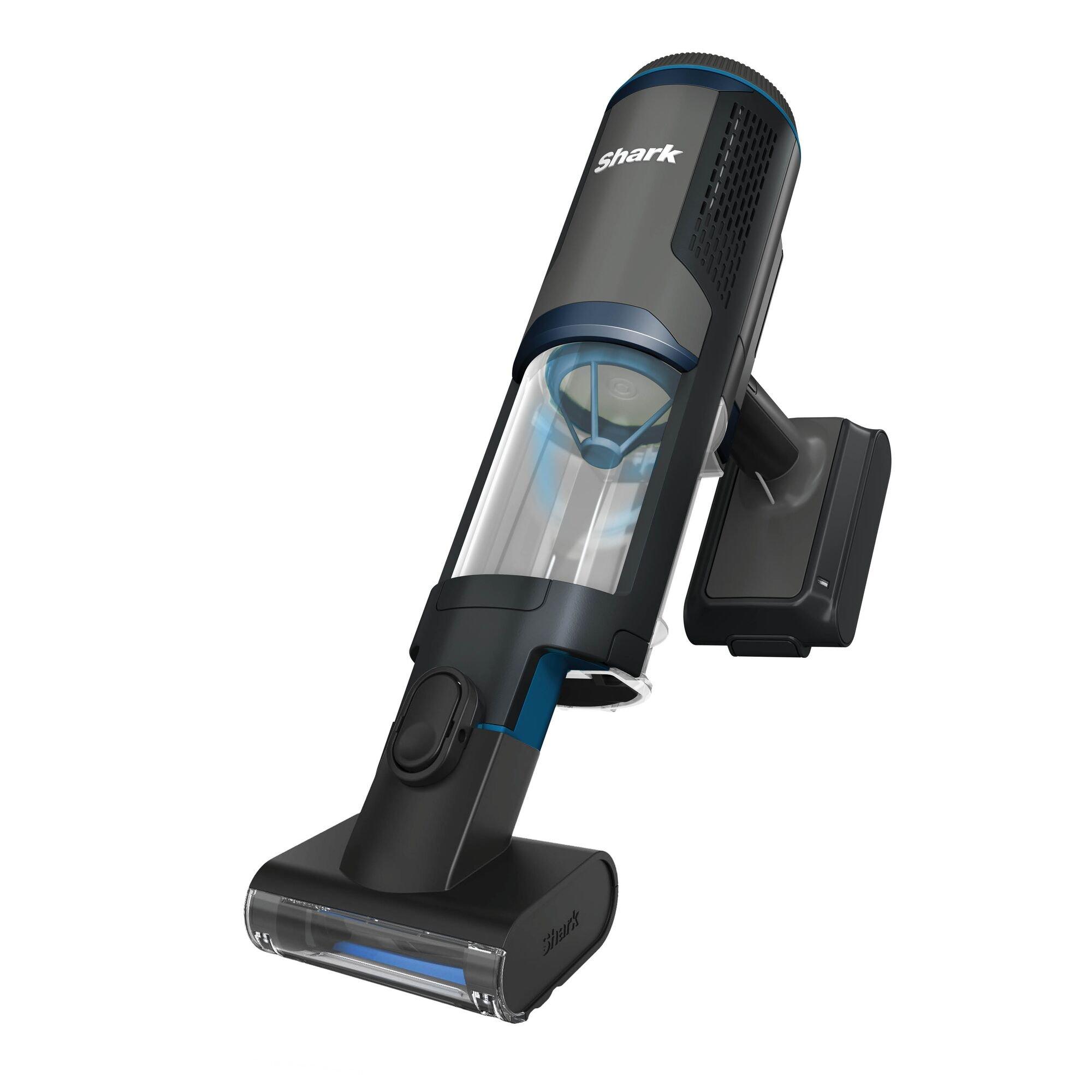 Charcoal & Blue - Shark - PowerBoost Pet Cordless 2-in-1 Car & Home Handheld - 2