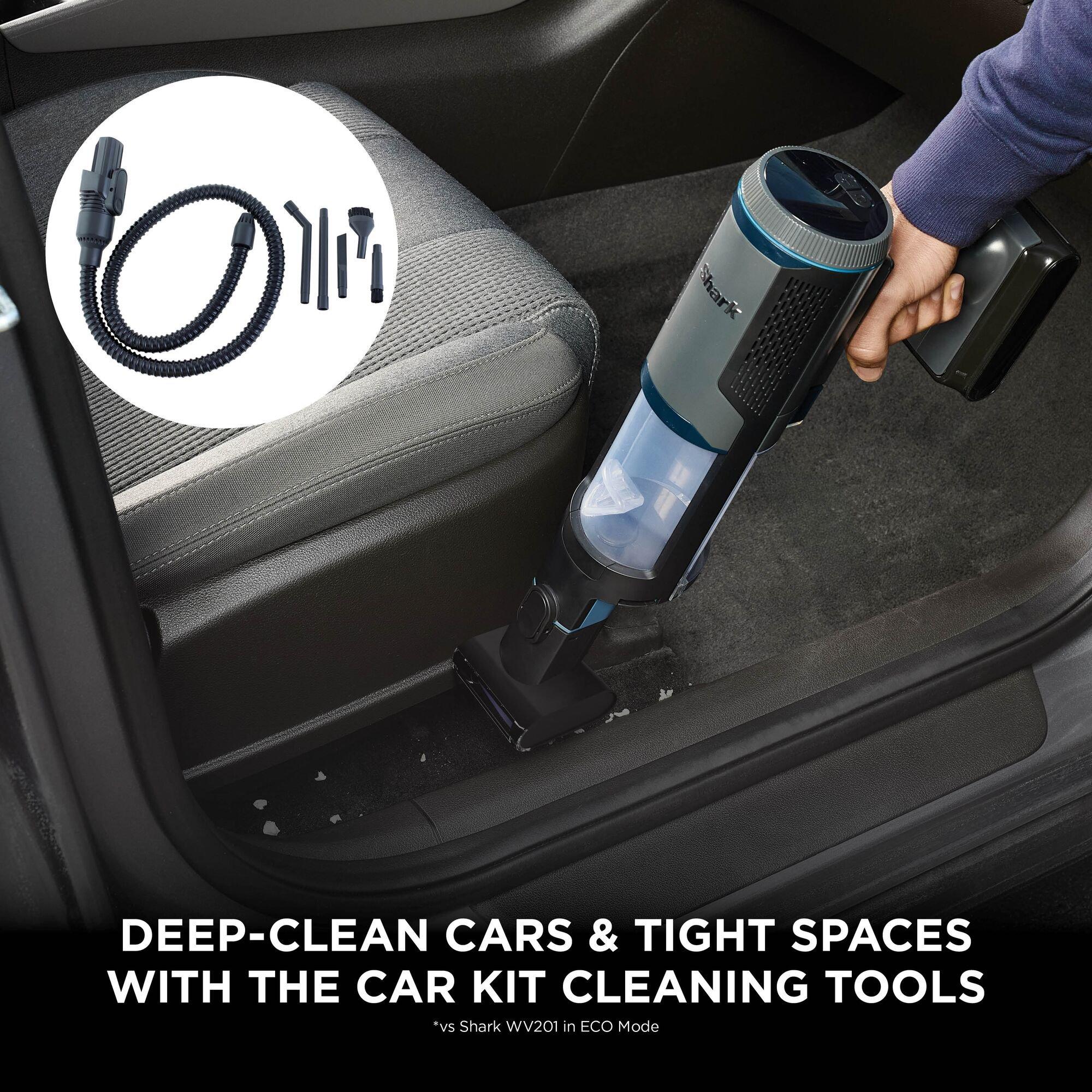 Charcoal & Blue - Shark - PowerBoost Pet Cordless 2-in-1 Car & Home Handheld - 4