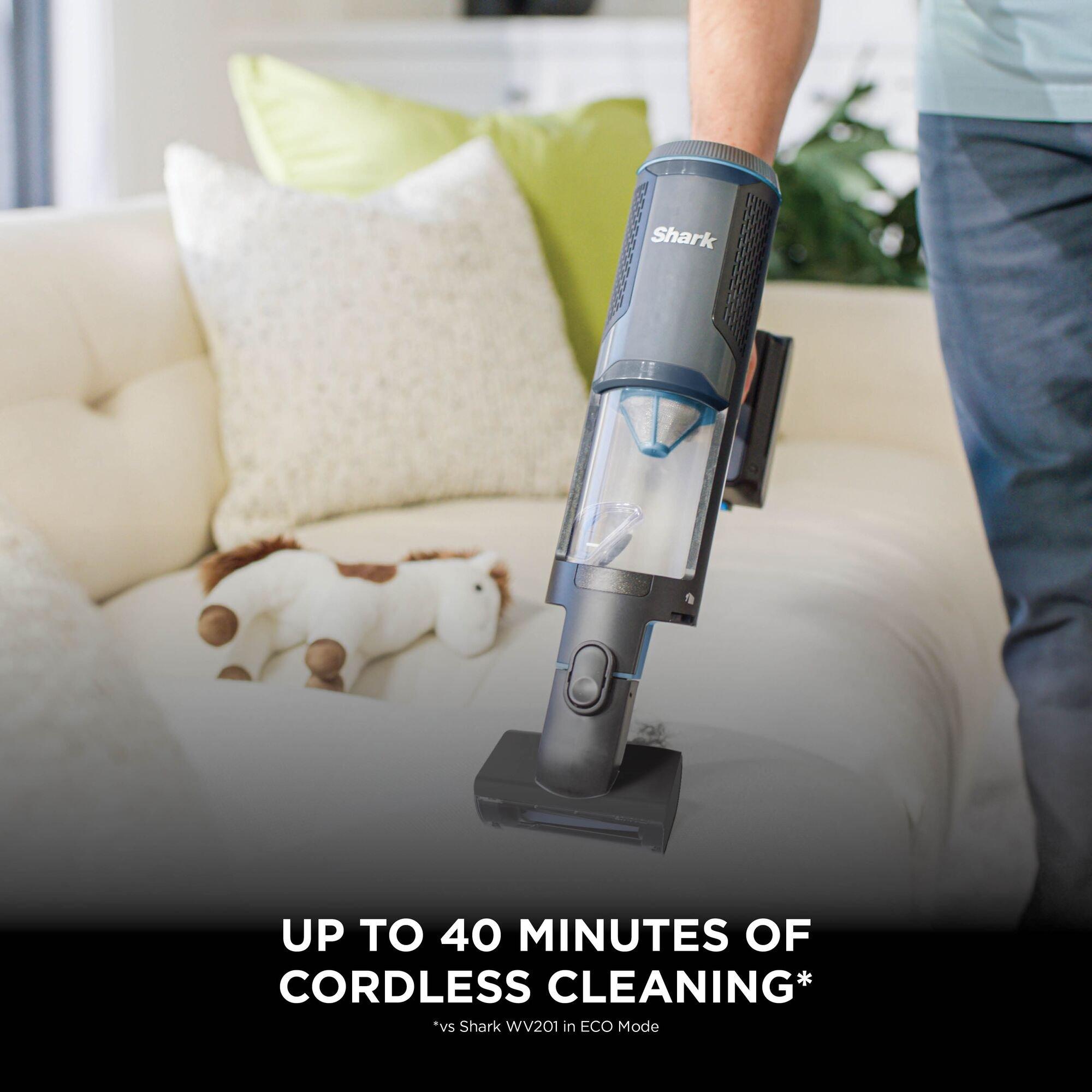 Charcoal & Blue - Shark - PowerBoost Pet Cordless 2-in-1 Car & Home Handheld - 6