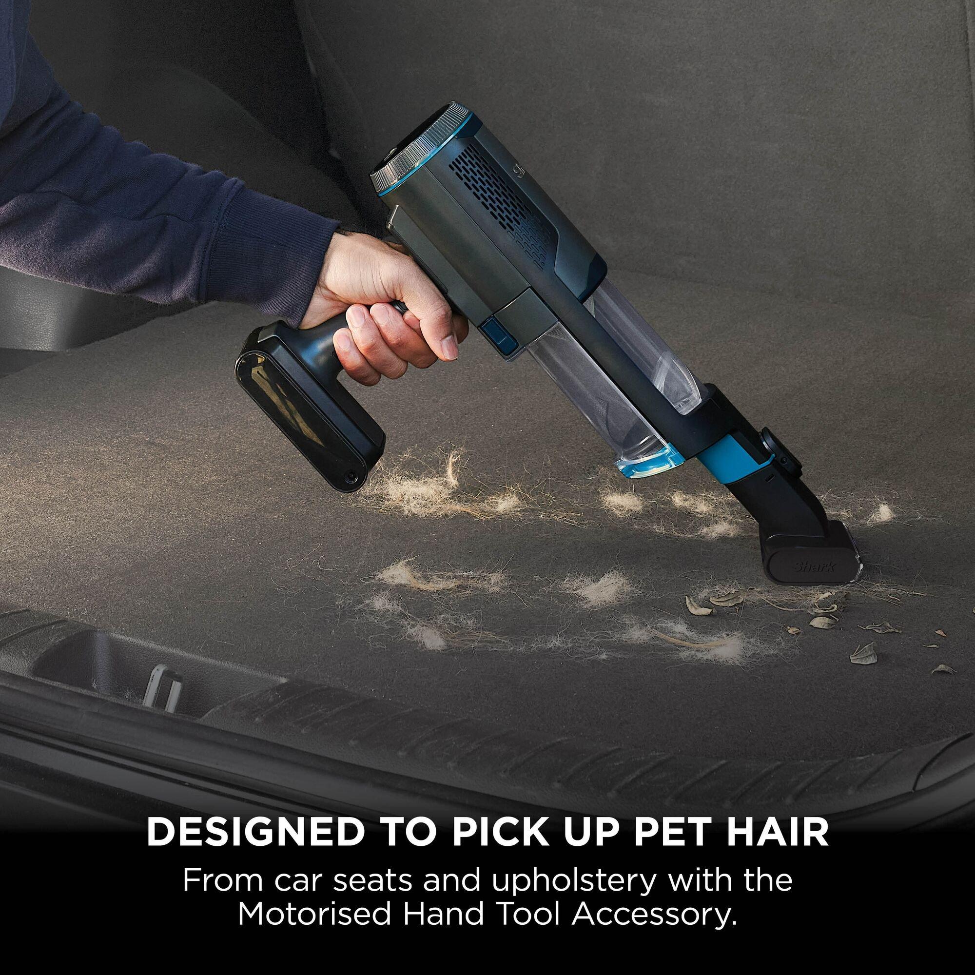 Charcoal & Blue - Shark - PowerBoost Pet Cordless 2-in-1 Car & Home Handheld - 7