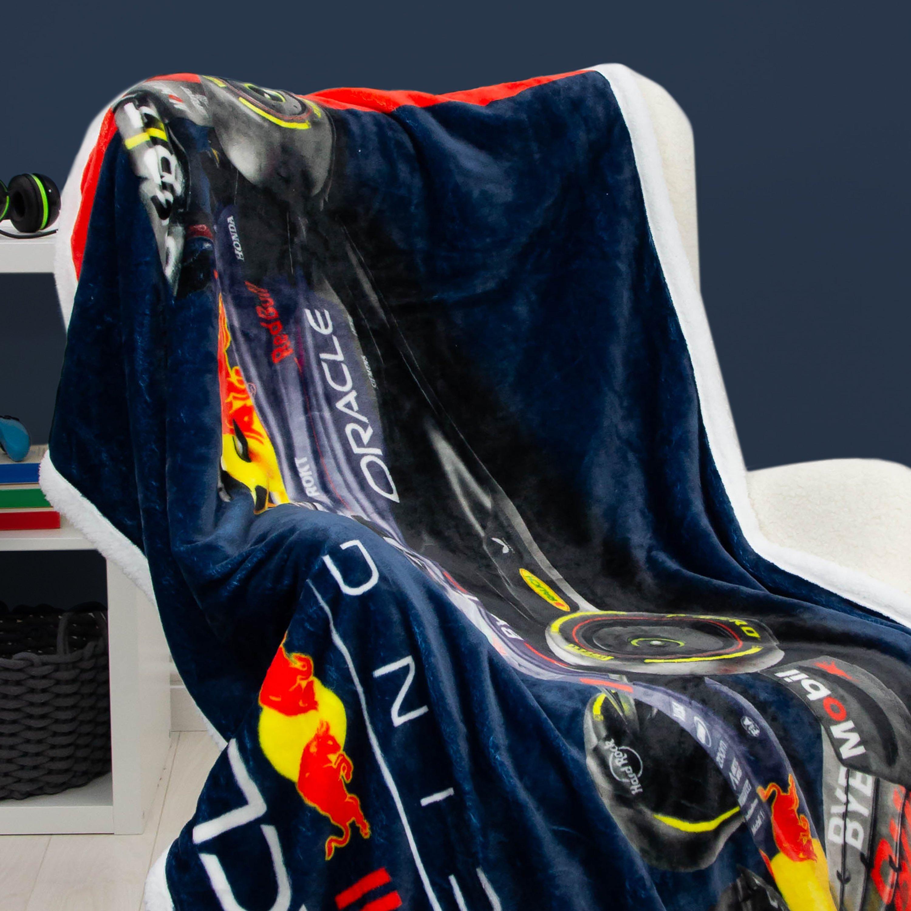 Multi - Red Bull - No.1 Sherpa Fleece Blanket - 2