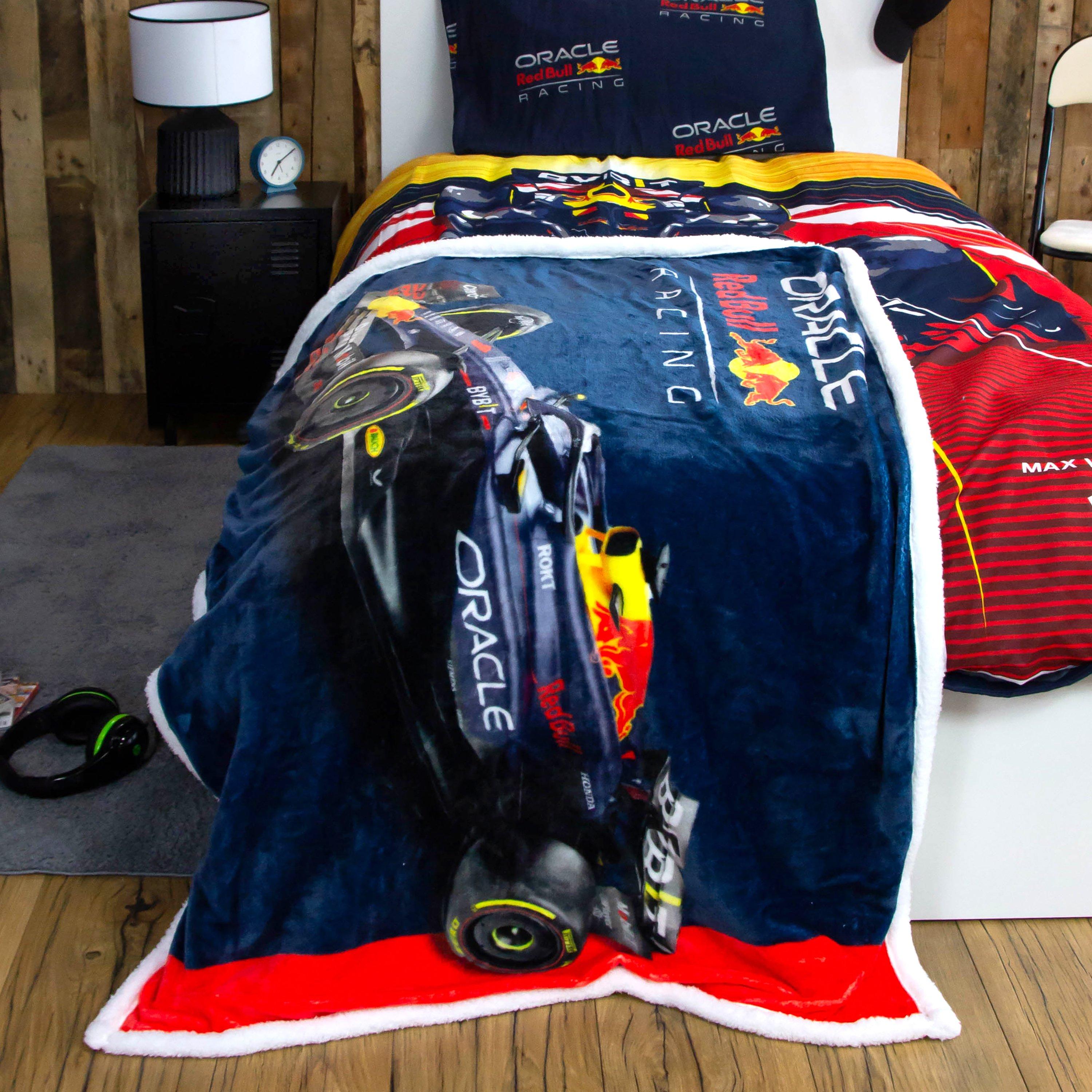 Multi - Red Bull - No.1 Sherpa Fleece Blanket - 3