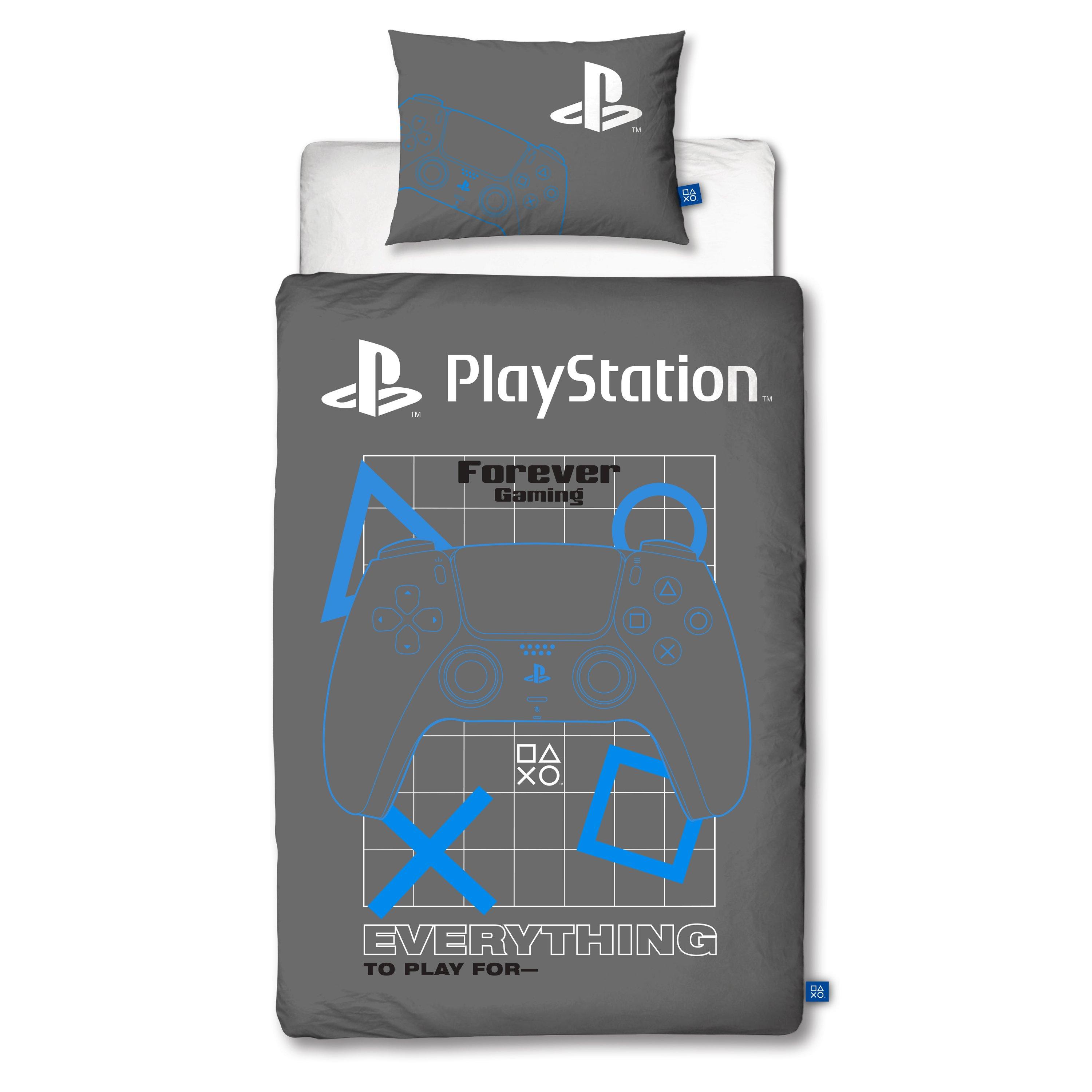 Grey - PlayStation - PlayStation Gamers Single Duvet - 1