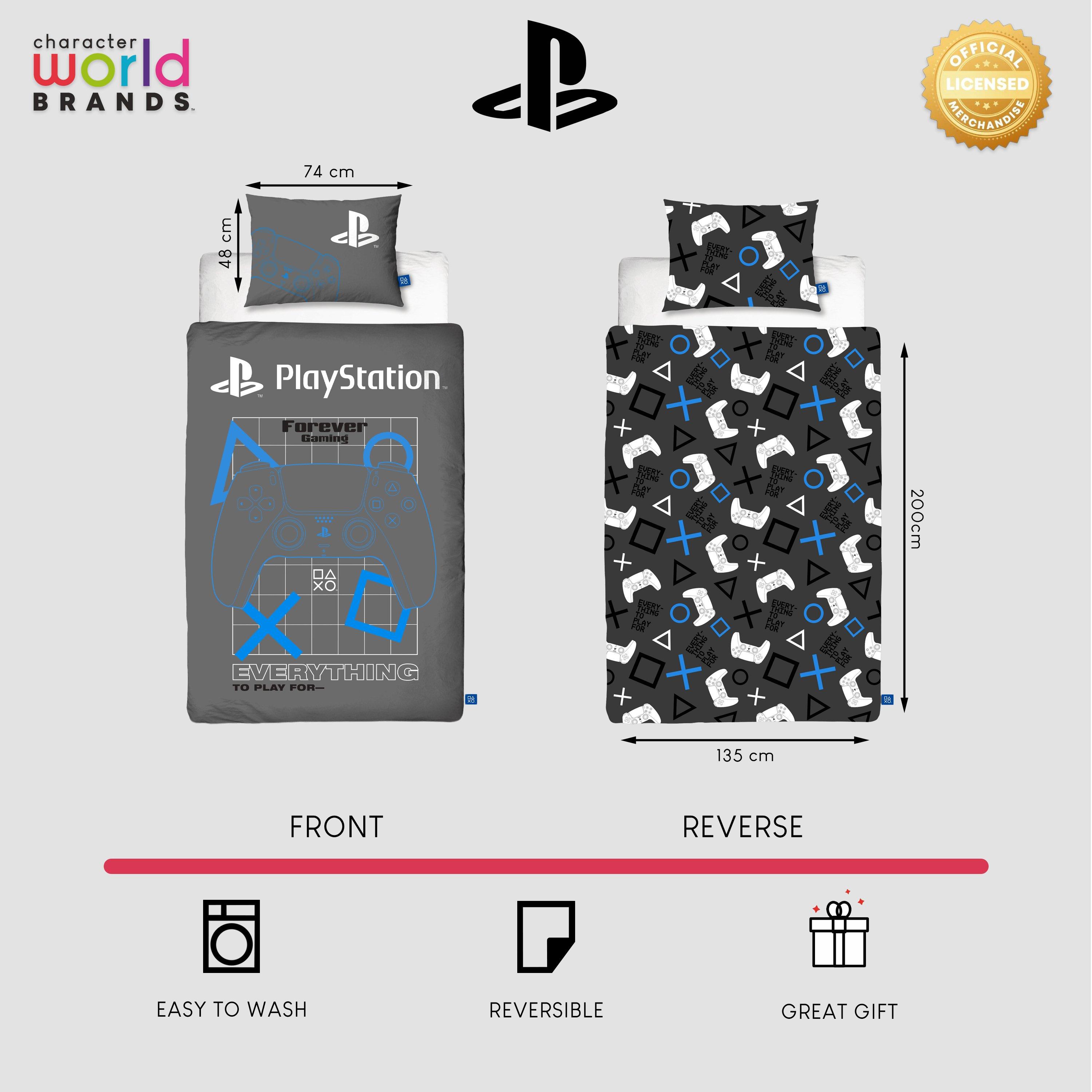 Grey - PlayStation - PlayStation Gamers Single Duvet - 16