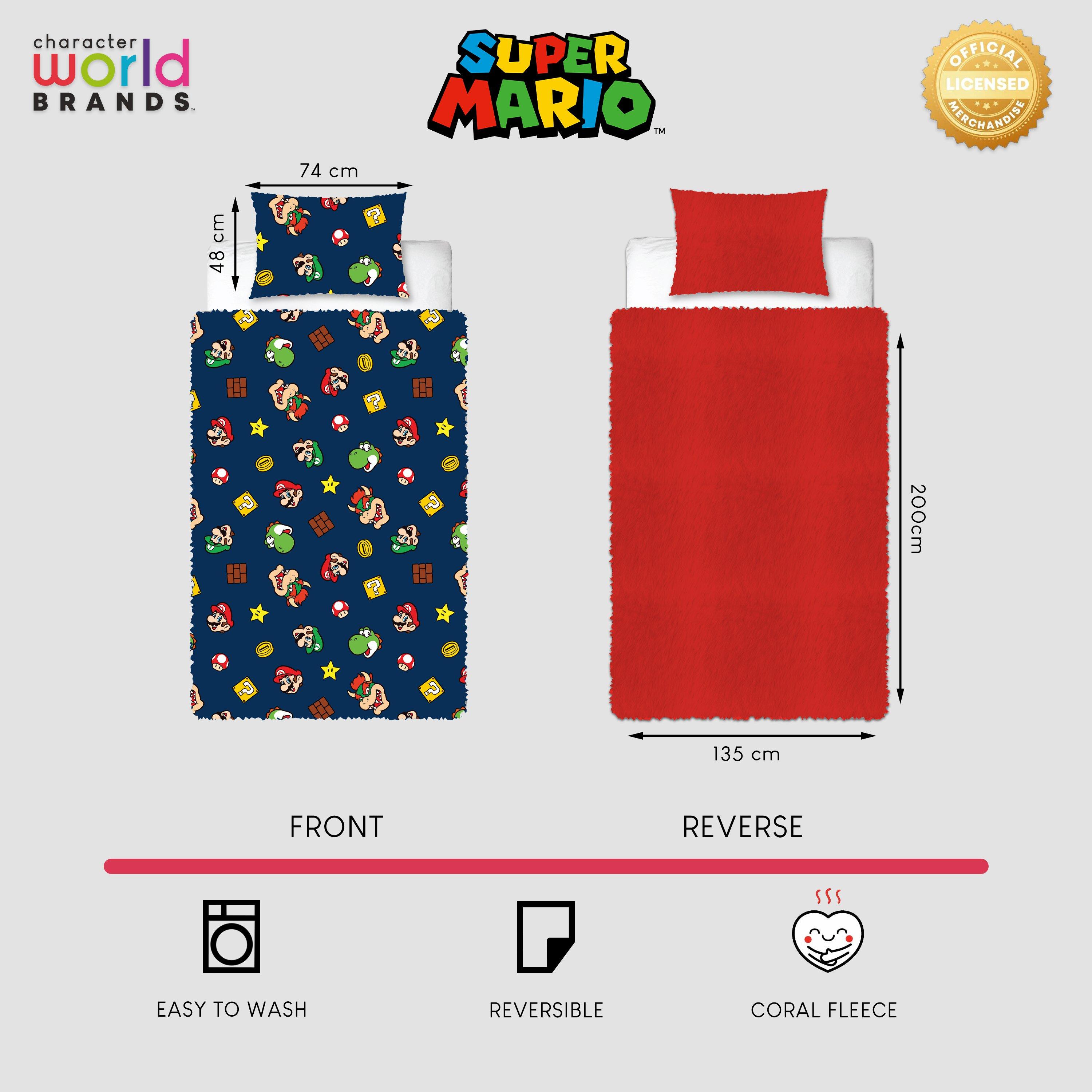 Blue - Nintendo - Nintendo Brothers Single Fleece Duvet - 2