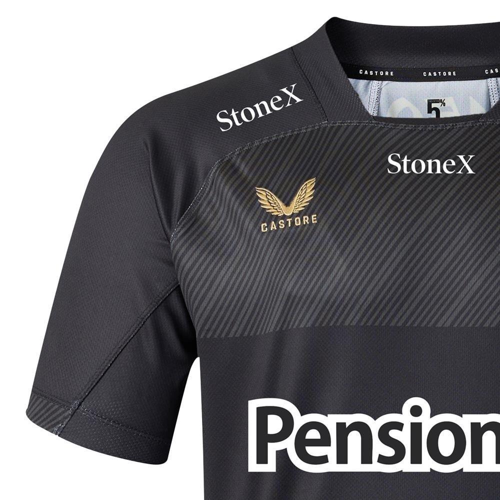 Black - Castore - Mens Saracens Home Rugby Shirt 2026/27 - 4