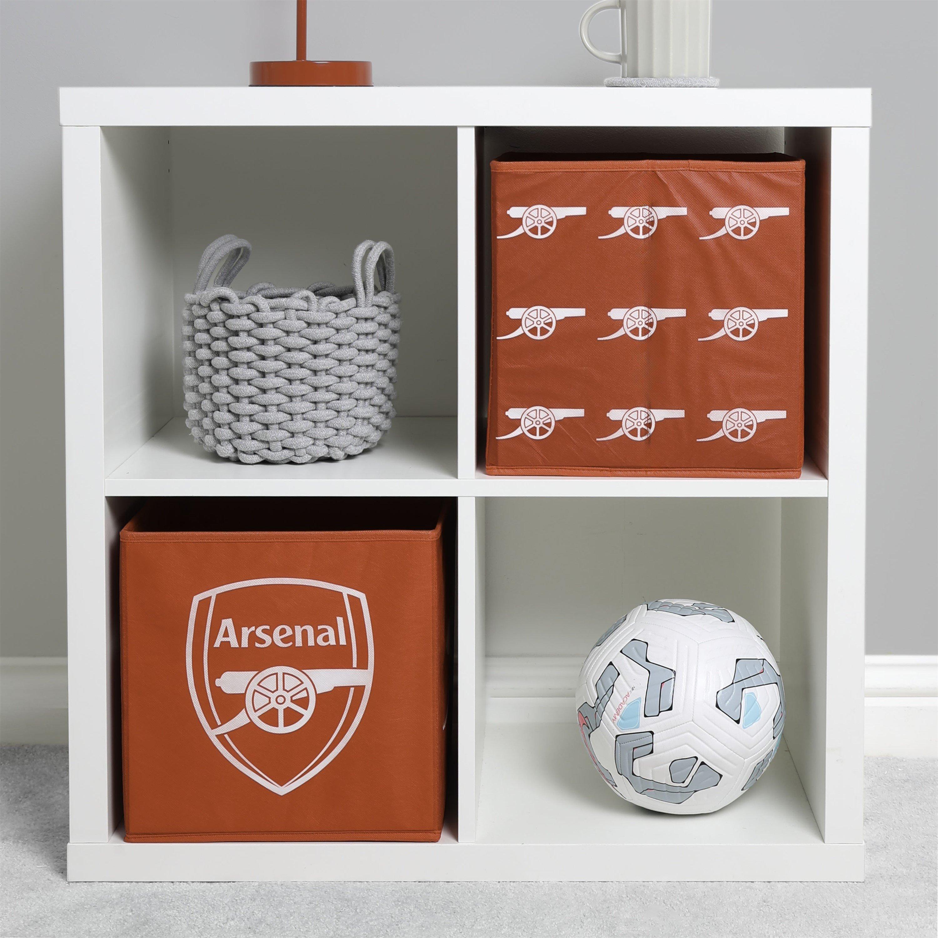 Red - Arsenal FC - Arsenal Tone Storage Cubes 2 Pack - 1