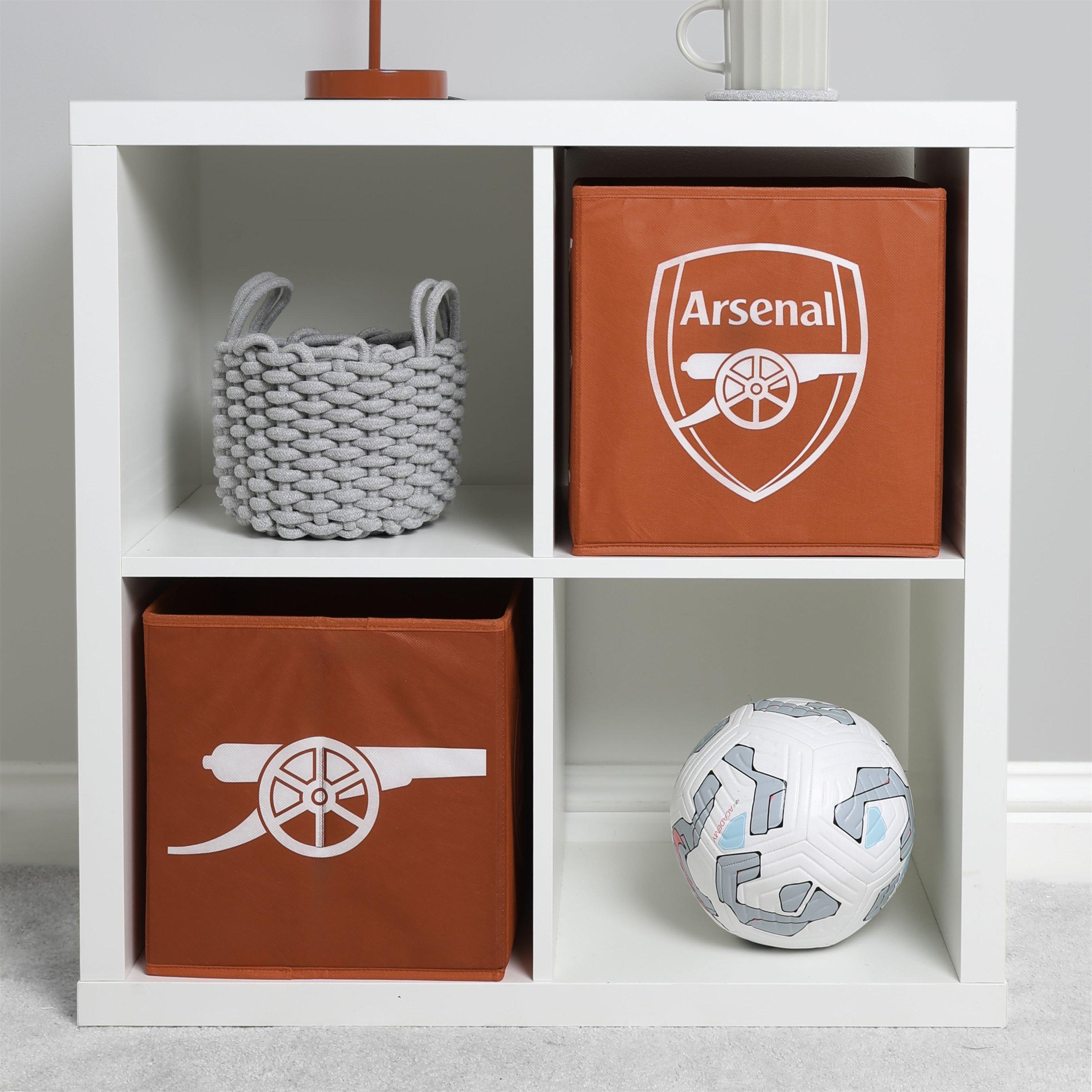 Red - Arsenal FC - Arsenal Tone Storage Cubes 2 Pack - 2