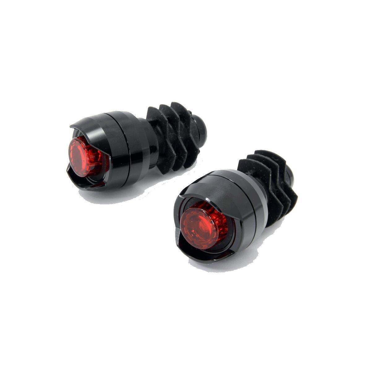 Black - Cateye - Orb Bar End Rear Bike Light Set - 1