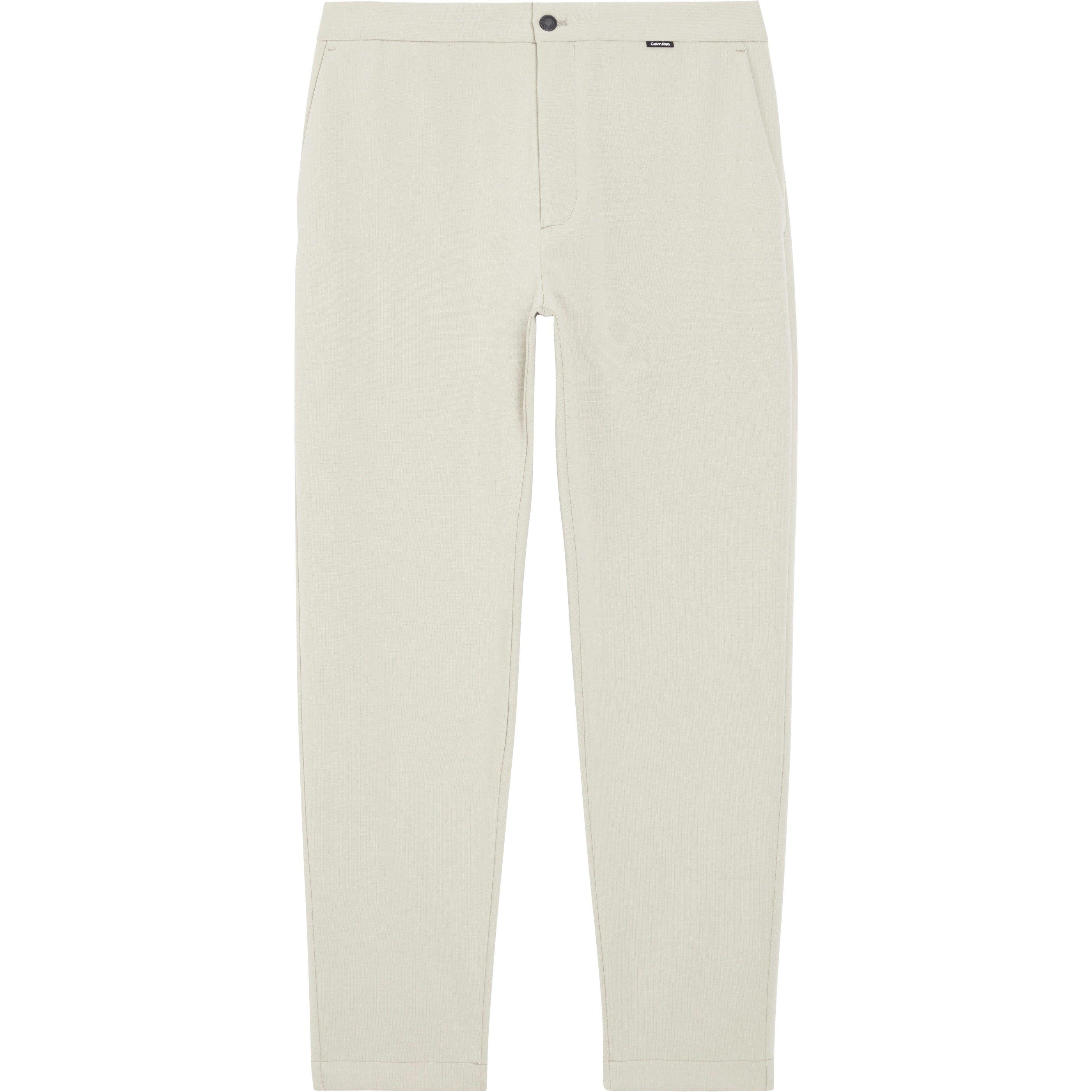 Stony Beige - Calvin Klein - COMFORT KNIT TAPERED TROUSER - 5