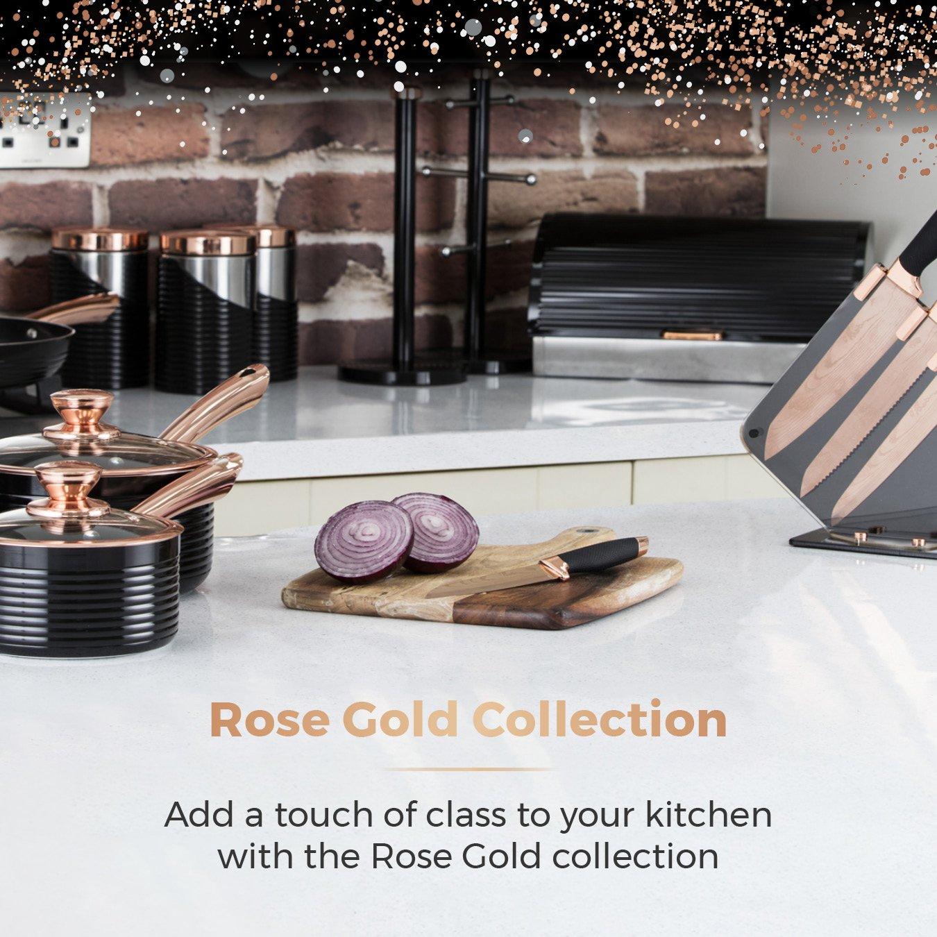 Rose Gold - Tower - Rose Gold 6.5 Litre Slow Cooker Black and Rose Gol - 9