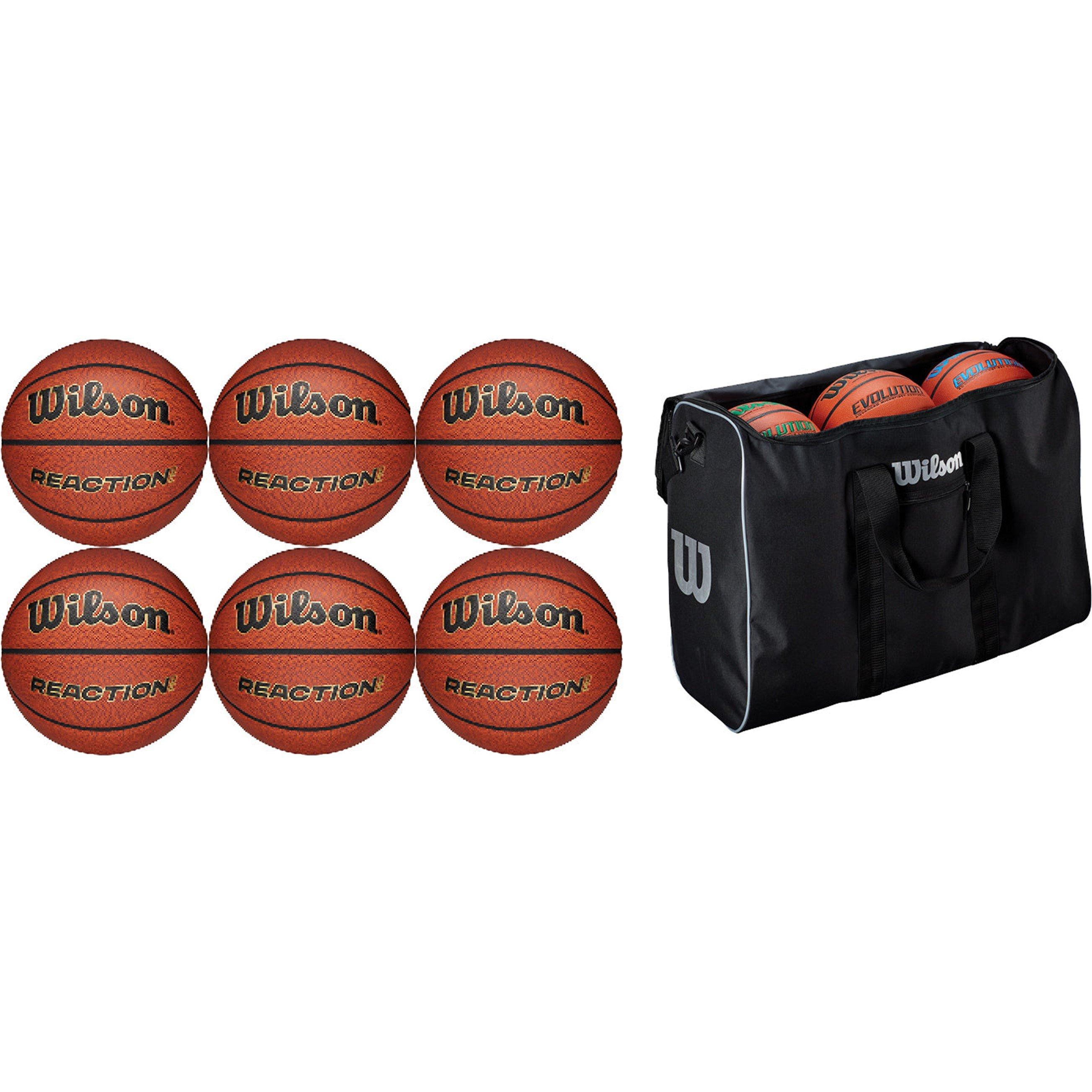 Neutral - Wilson - Wilson Reaction Pro Basketballs - Pack of 6