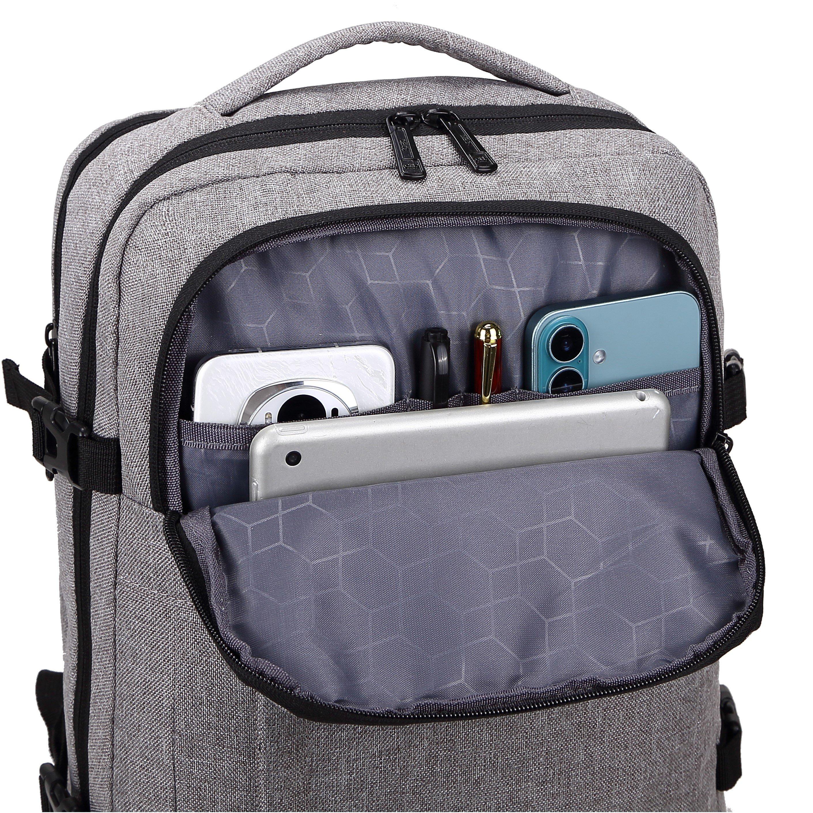 Grey Ab009-42 - A2B - Pioneer RyanAir 20L Onboard Backpack Flight Bag - 8