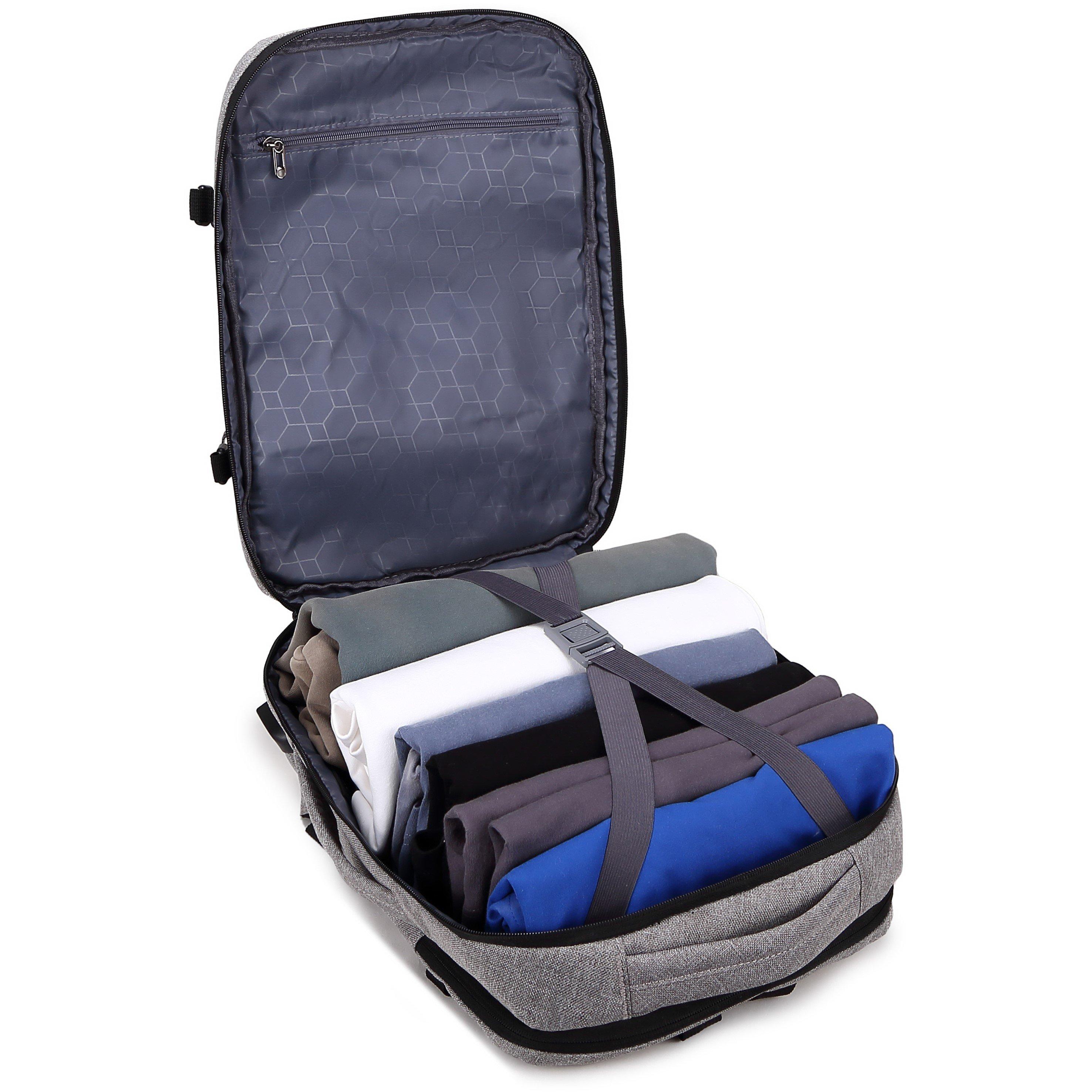 Grey Ab009-42 - A2B - Pioneer RyanAir 20L Onboard Backpack Flight Bag - 9