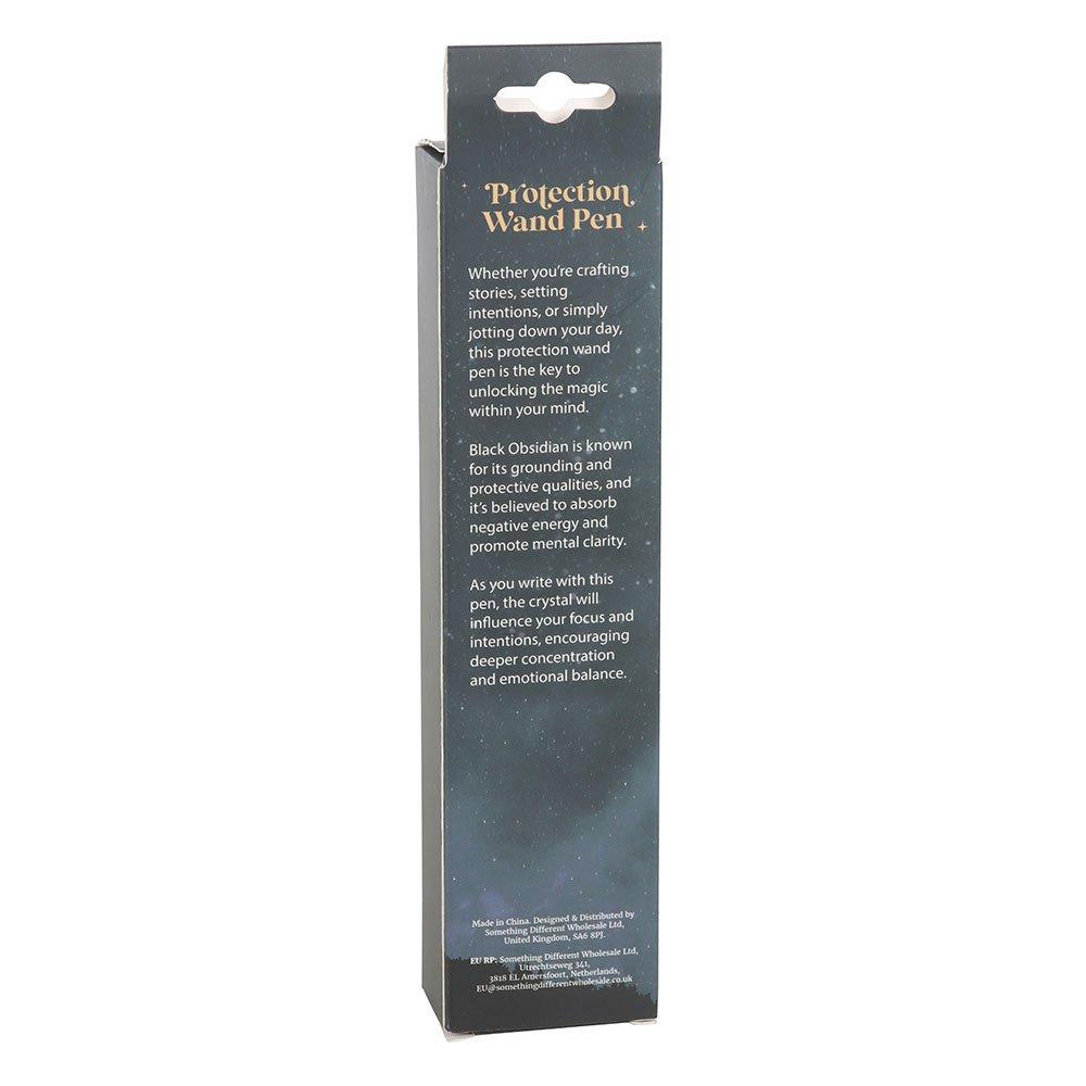 Brown - Something Different - Protection Black Obsidian Crystal Wand Pen - 3