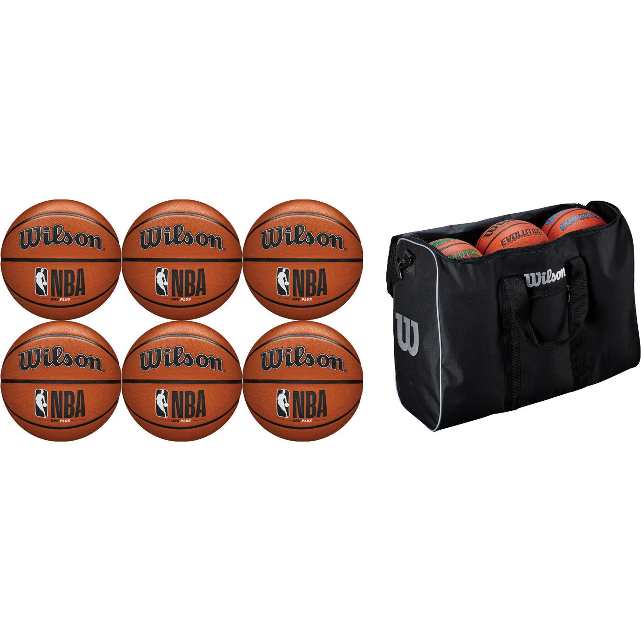 Neutral - Wilson - Wilson NBA DRV Plus Basketballs - Pack of 6