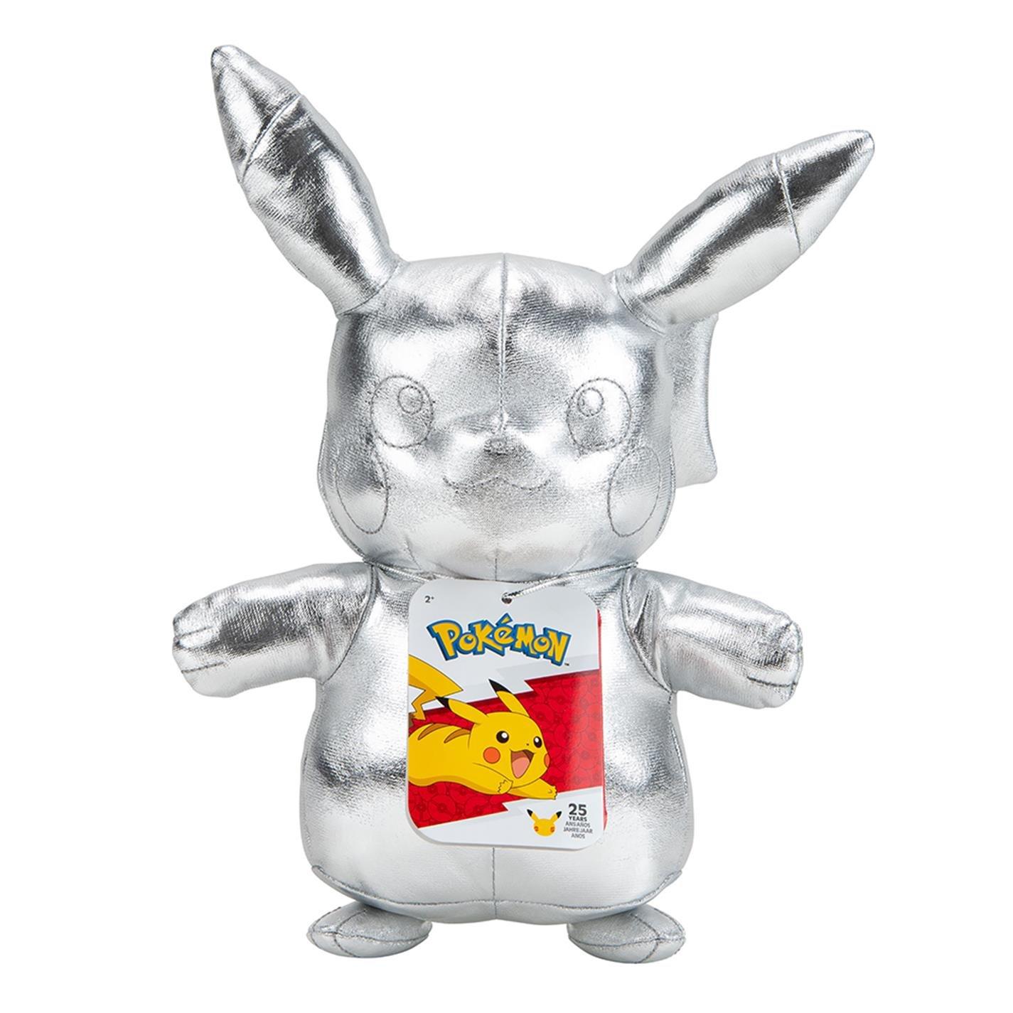 Merchandise - Pokemon - Pokémon 25th Celebration Plush Silver Pikachu - 1