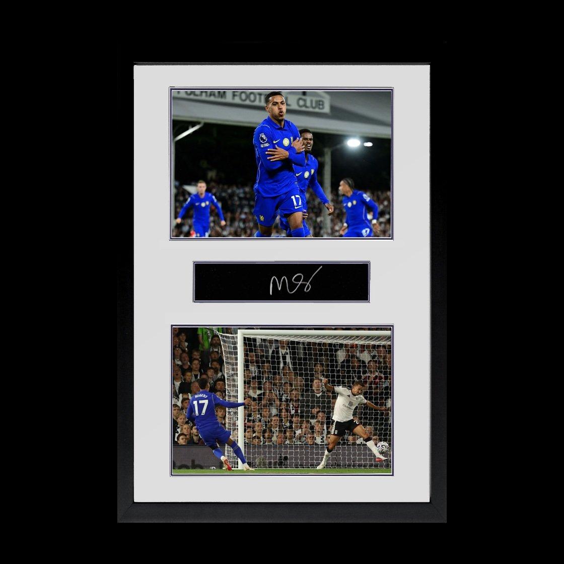 Red - The Fan Cave - Morgan Rogers Signed Chelsea Plaque Iconic Frame - 1