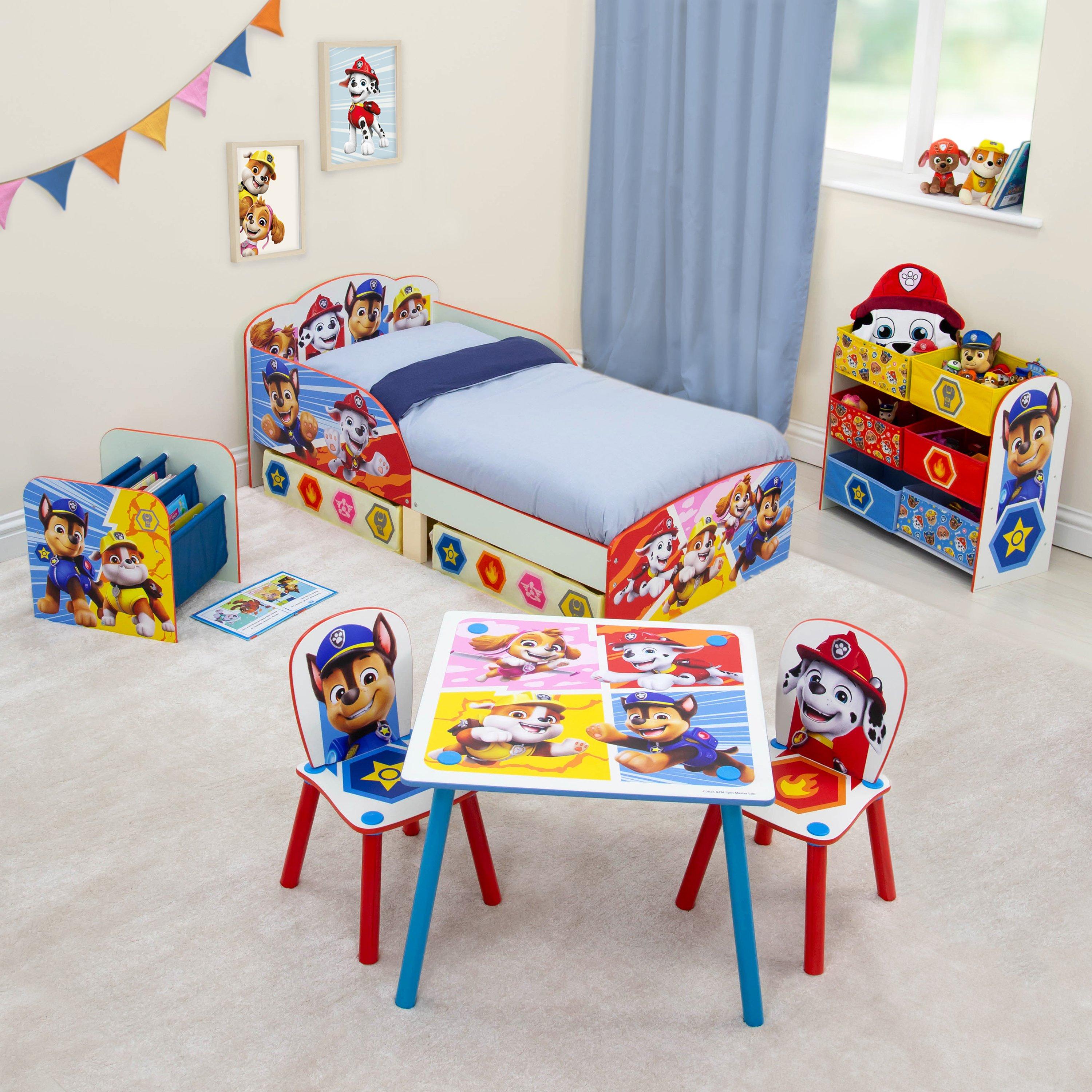 Multi - Paw Patrol - Badges Toddler Bed with Storage - 2