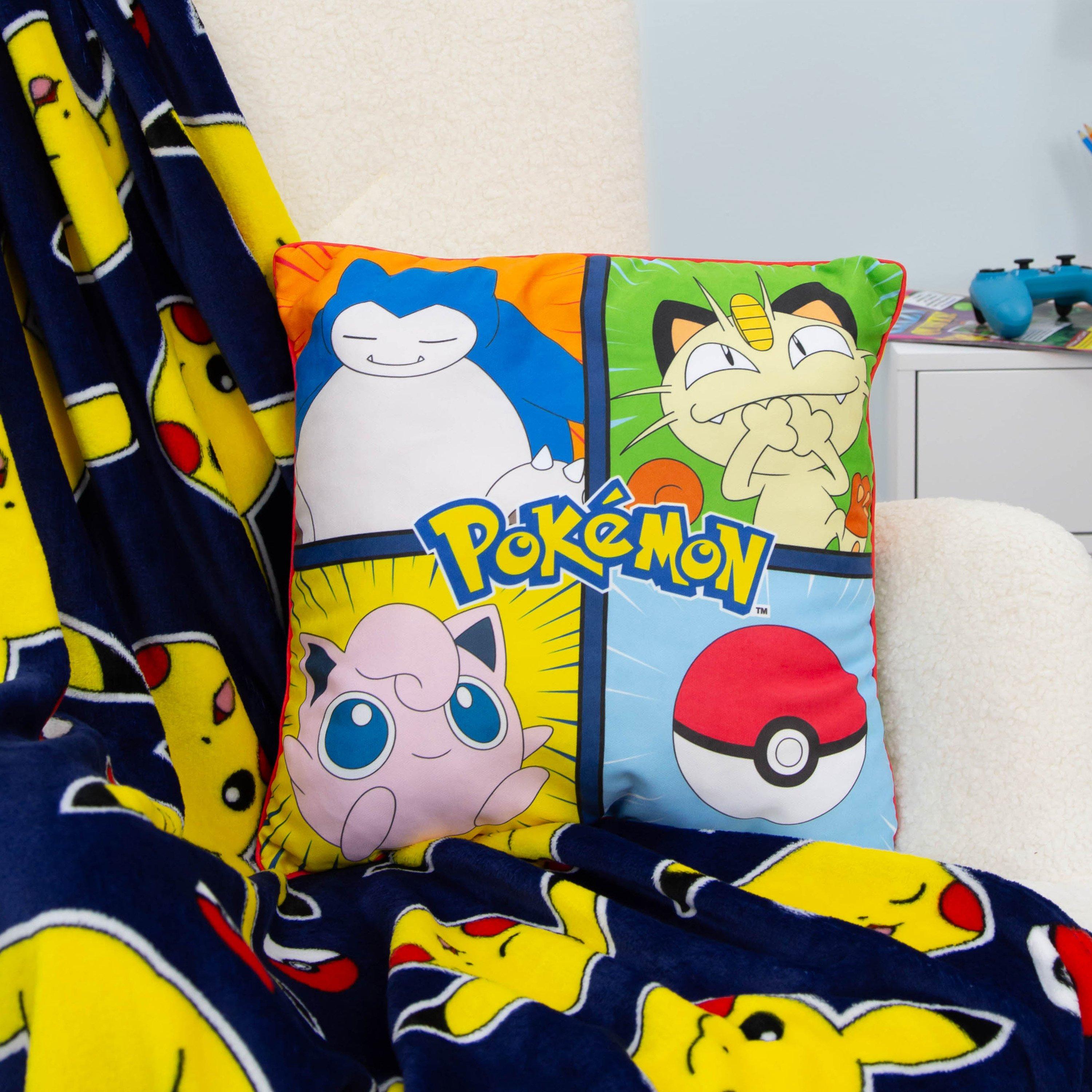 Pokemon Pokemon Retro Square Cushion | Sports Direct
