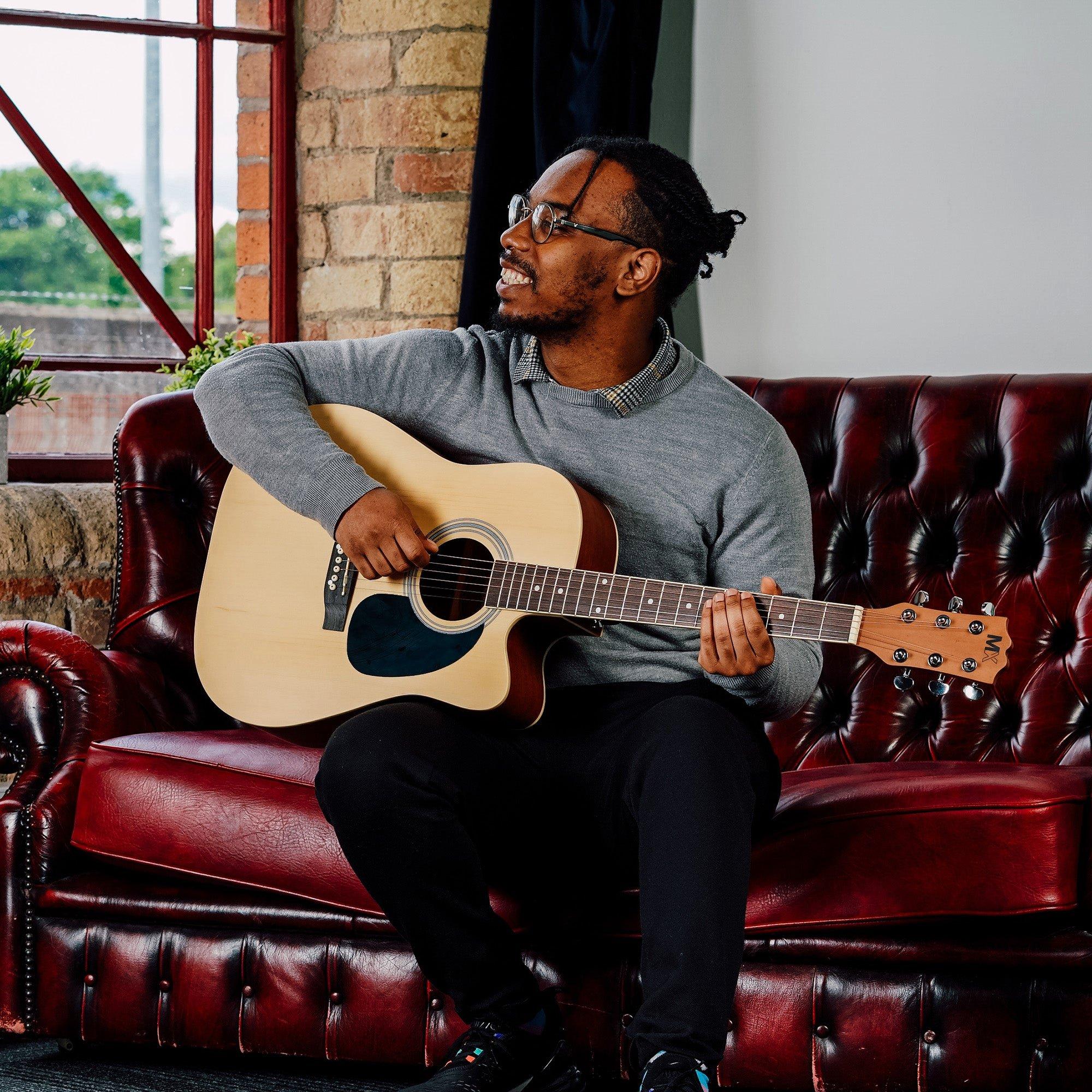 Natural - 3rd Avenue - MX Cutaway Acoustic Guitar Pack - 5