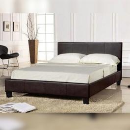 Comfy Living Faux Leather Ottoman Bed Only
