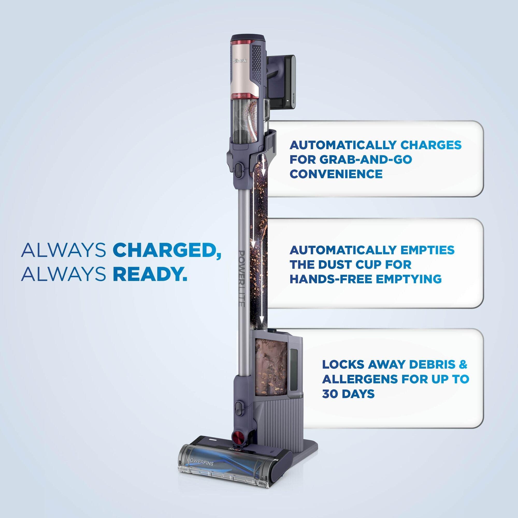 Blue & Silver - Shark - Clean & Empty Cordless Vacuum Cleaner BU3621UKT - 6