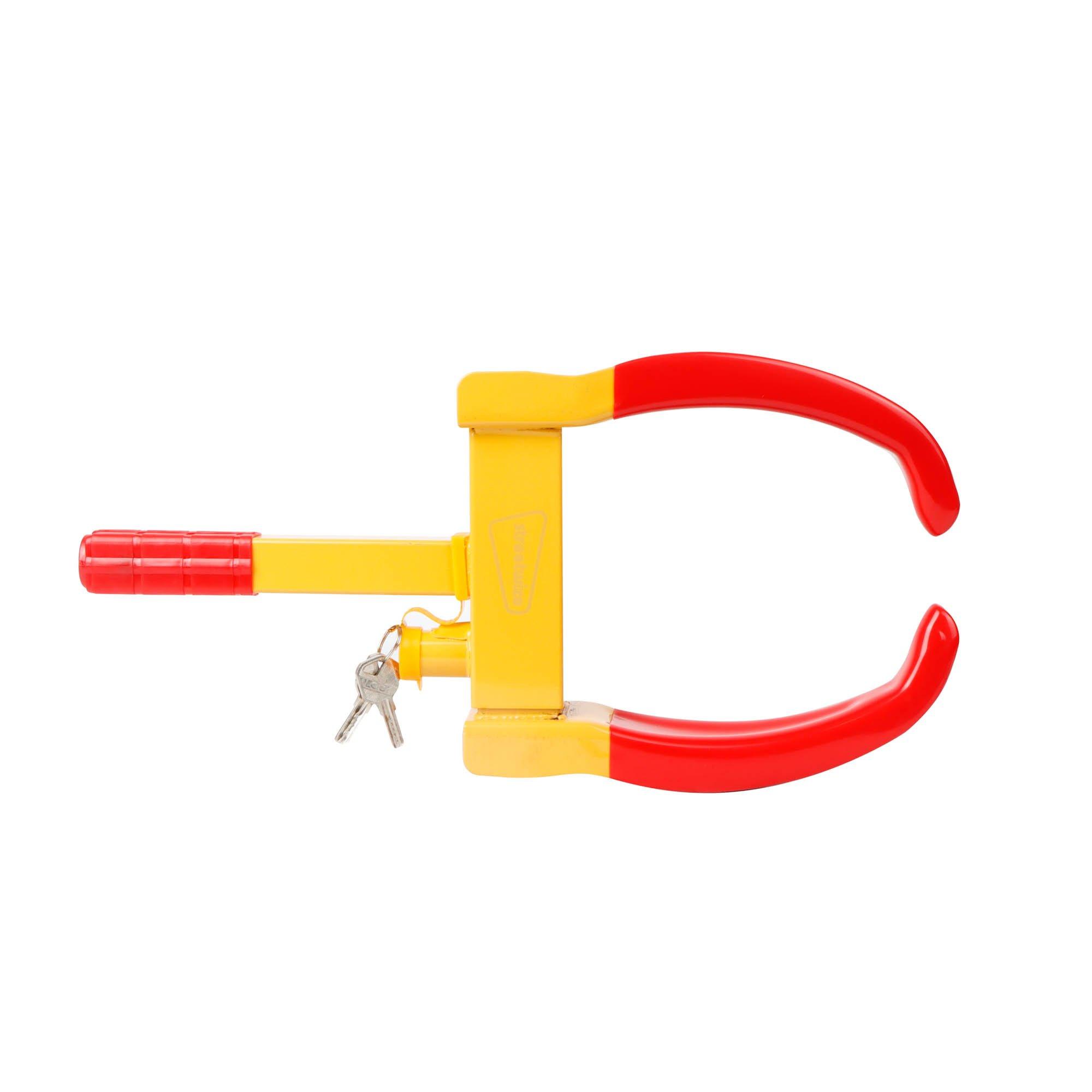 Yellow/Red - Streetwize - Easy Fit Claw Wheel Clamp - 1