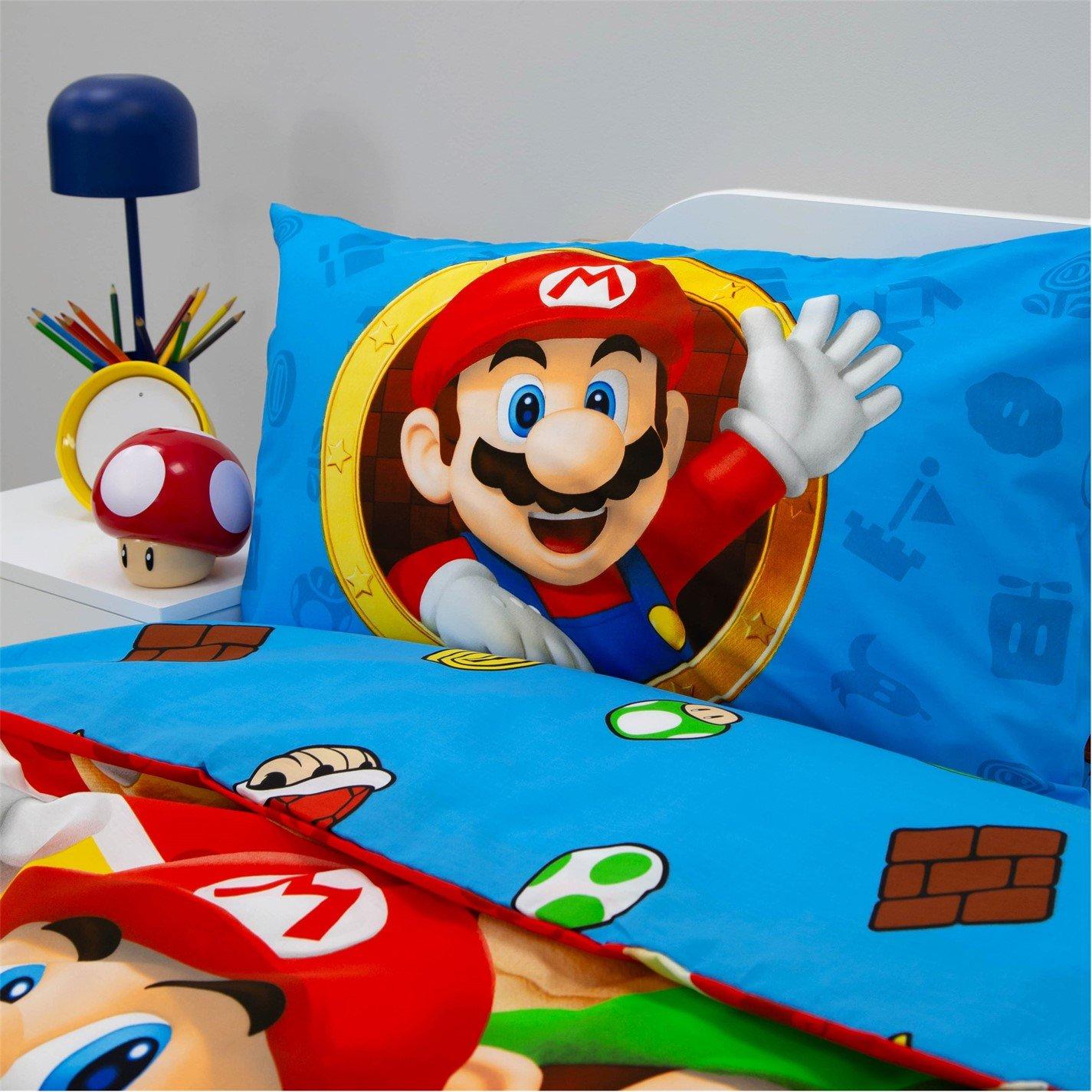 Multi - Super Mario - Nintendo Splitter Single Panel Duvet - 4