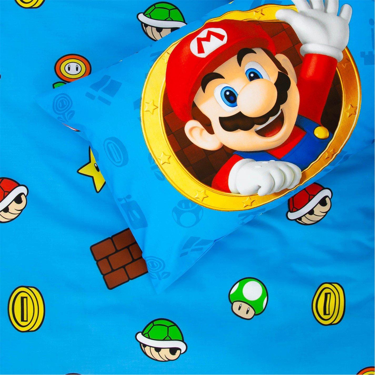 Multi - Super Mario - Nintendo Splitter Single Panel Duvet - 5