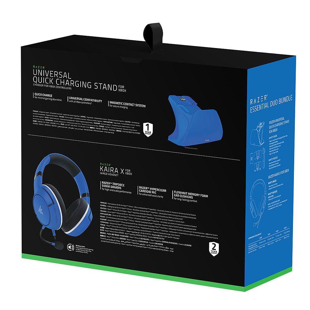 Shock Blue - Razer - Essential Duo Bundle for Xbox - Shock Blue - 7