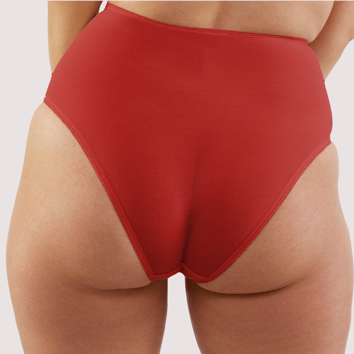 Red - Playful Promises - Annette Red Classic High Waist Brief - 2