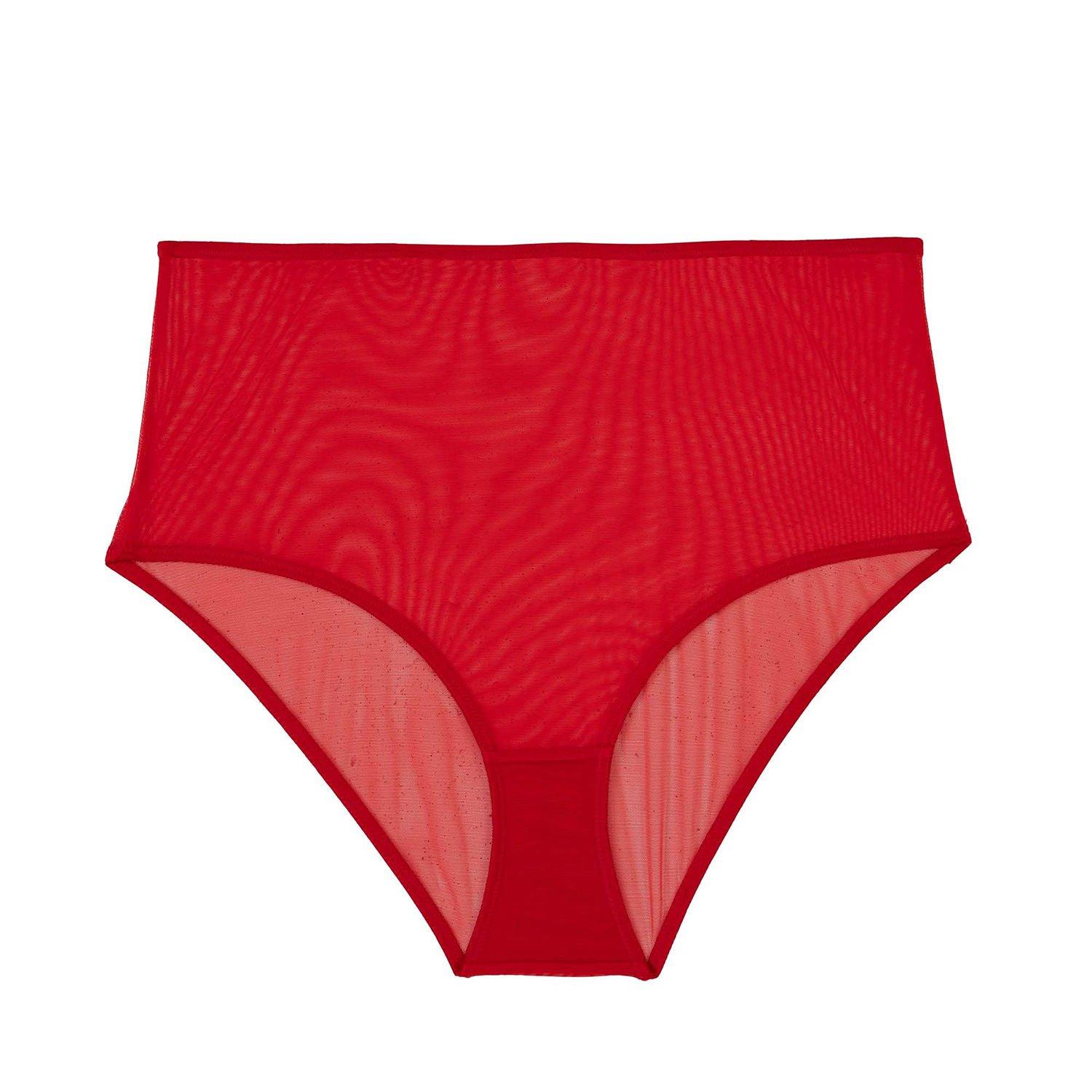 Red - Playful Promises - Annette Red Classic High Waist Brief - 3