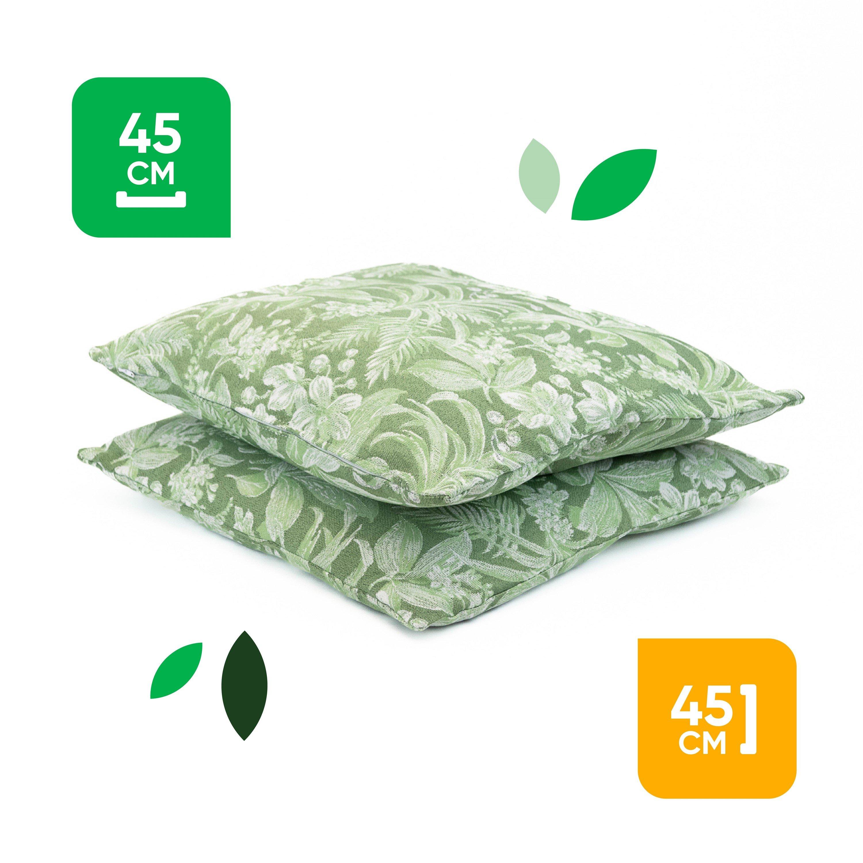 Green - Streetwize - Outdoor Floral Scatter Cushions - 2