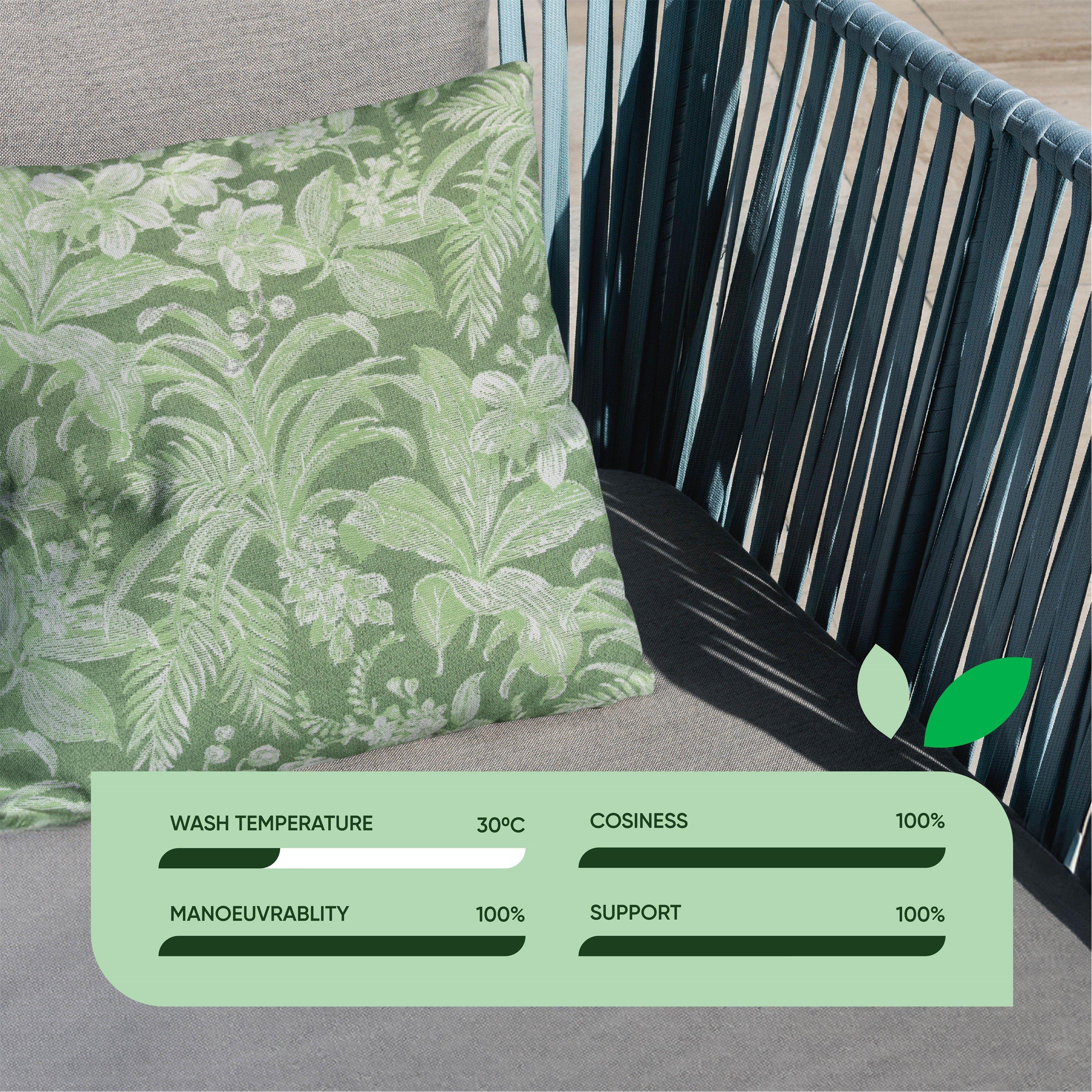 Green - Streetwize - Outdoor Floral Scatter Cushions - 3