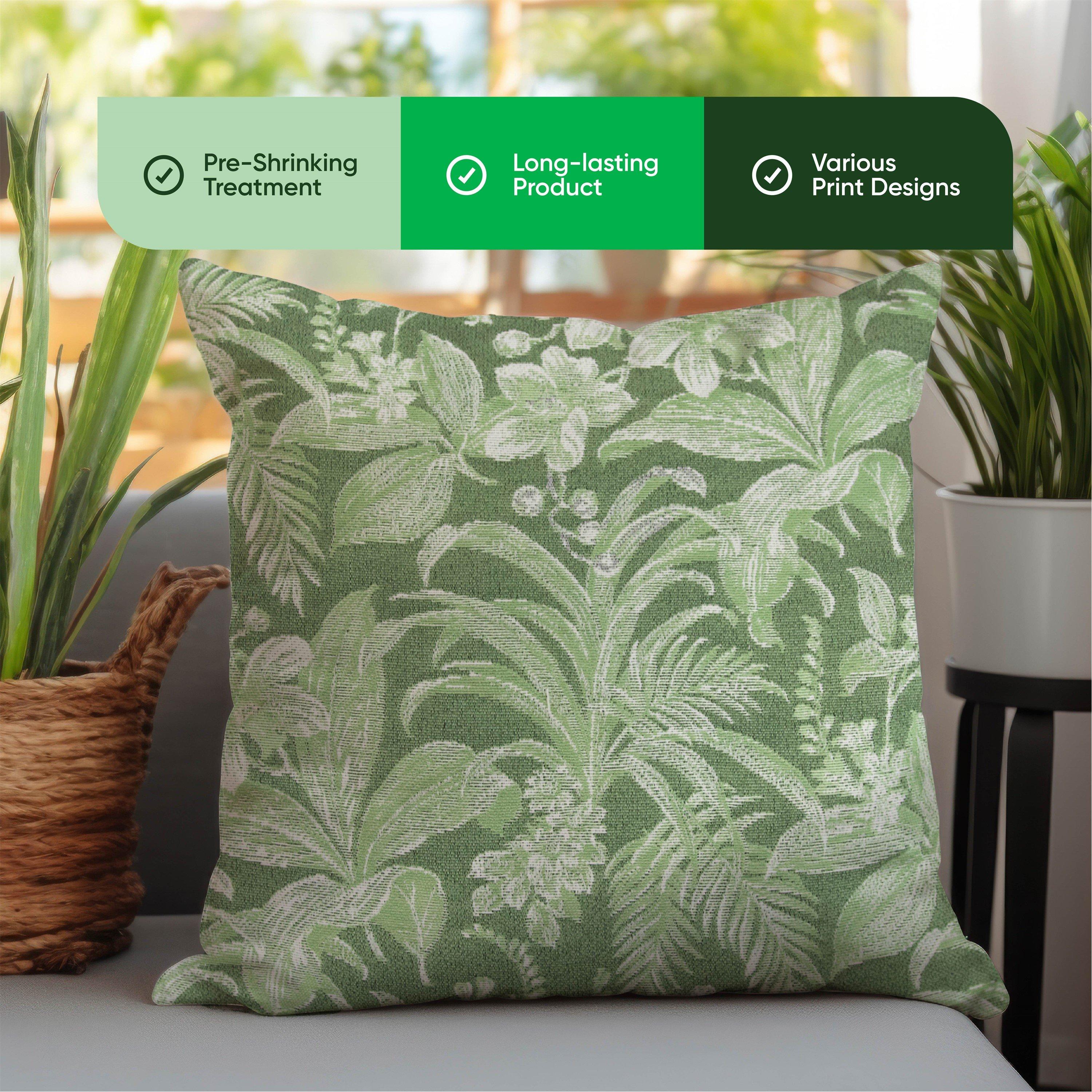 Green - Streetwize - Outdoor Floral Scatter Cushions - 4