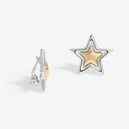 Mood Two Tone Star Clip On Earrings