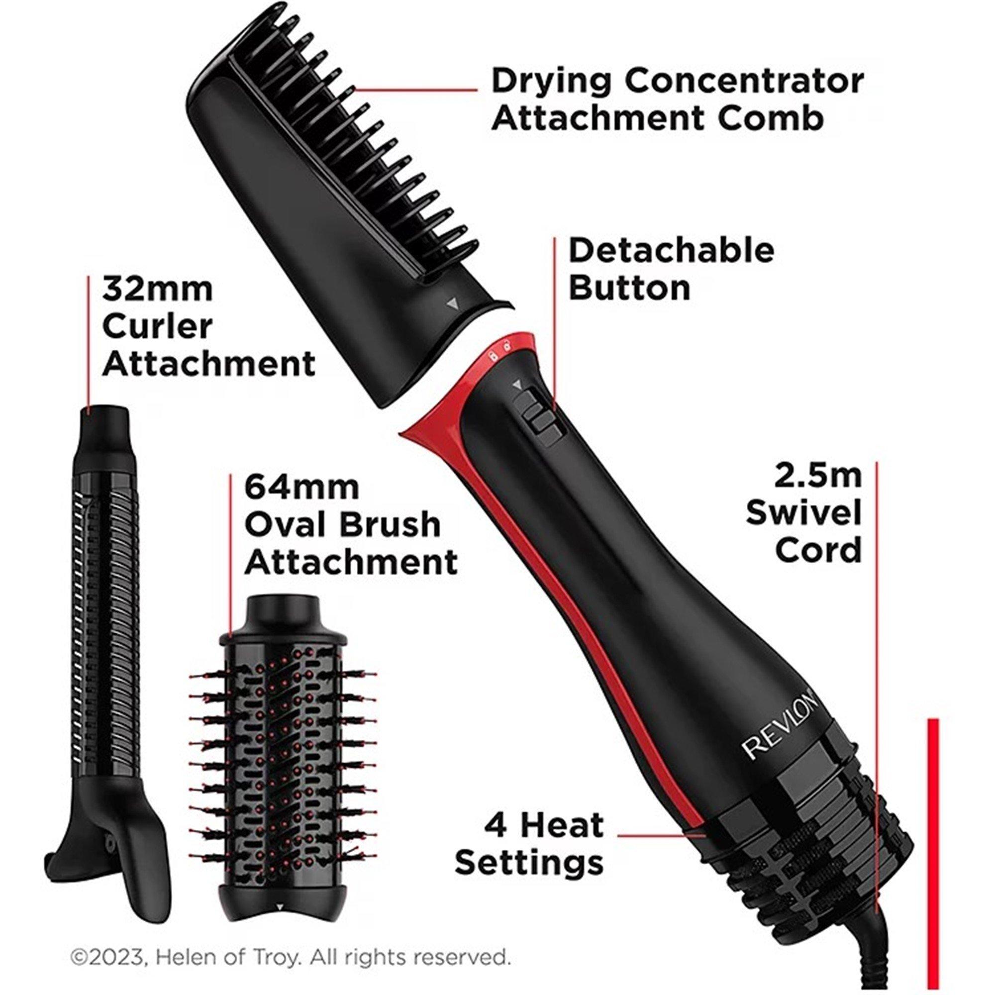 Black - REVLON - Revlon One-Step Blow-Dry Multi Styler - 3 in 1 - 3