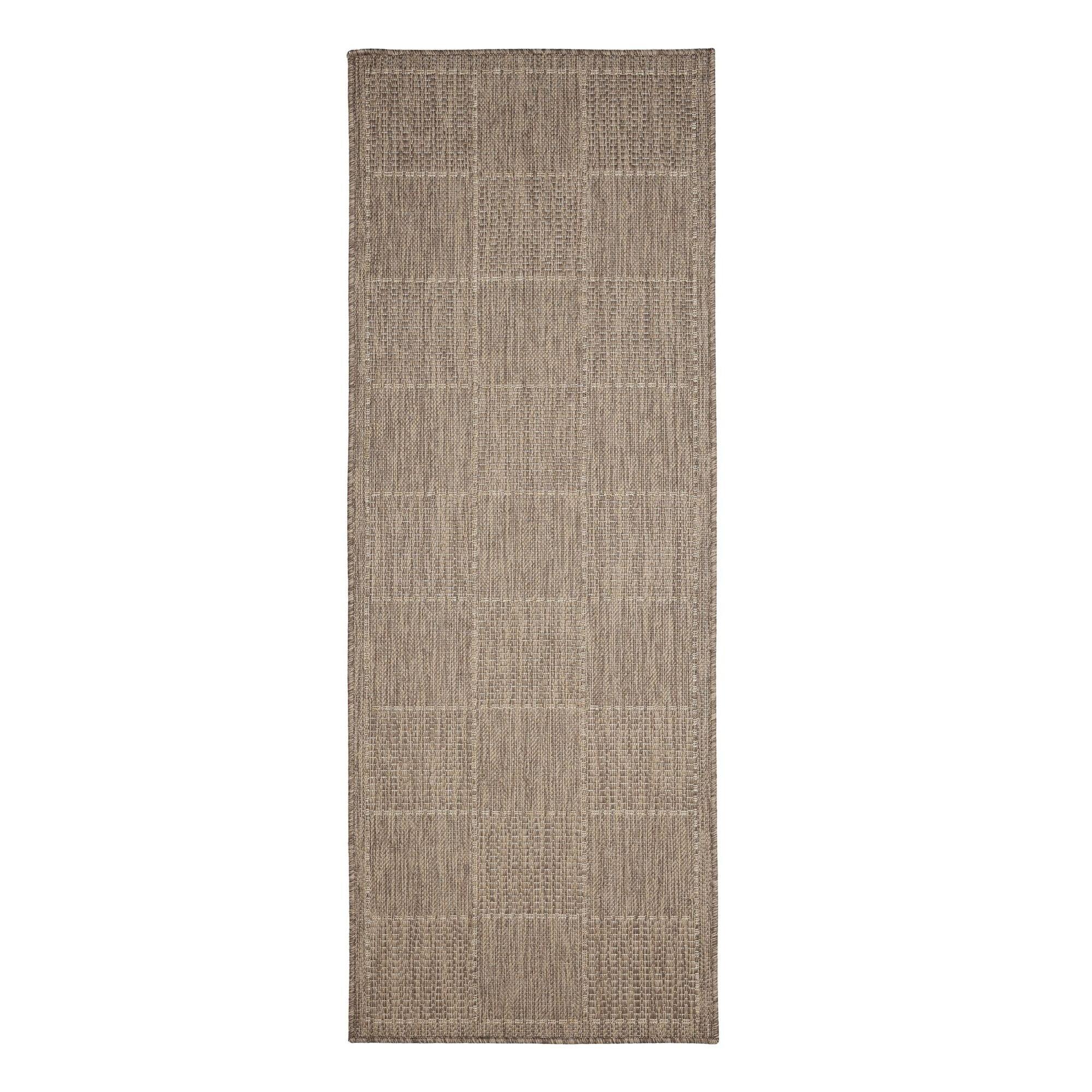 Latte - Homemaker - Check Gel Flatweave Rug Latte - 4