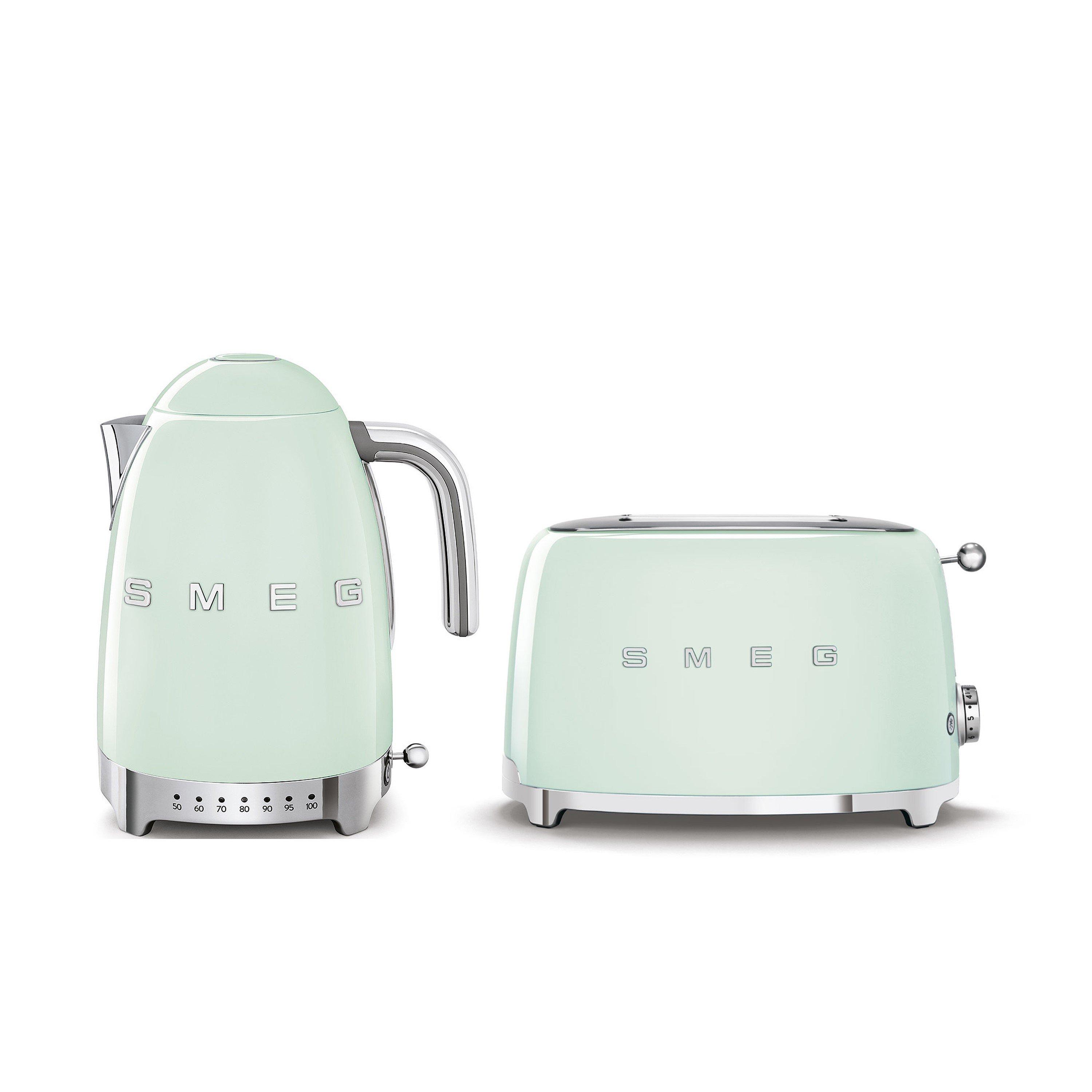 Smeg  50S Style Retro Style Kitchen Set 1.7L Jug Kettle - Pale Green - 1.7L/2 sli